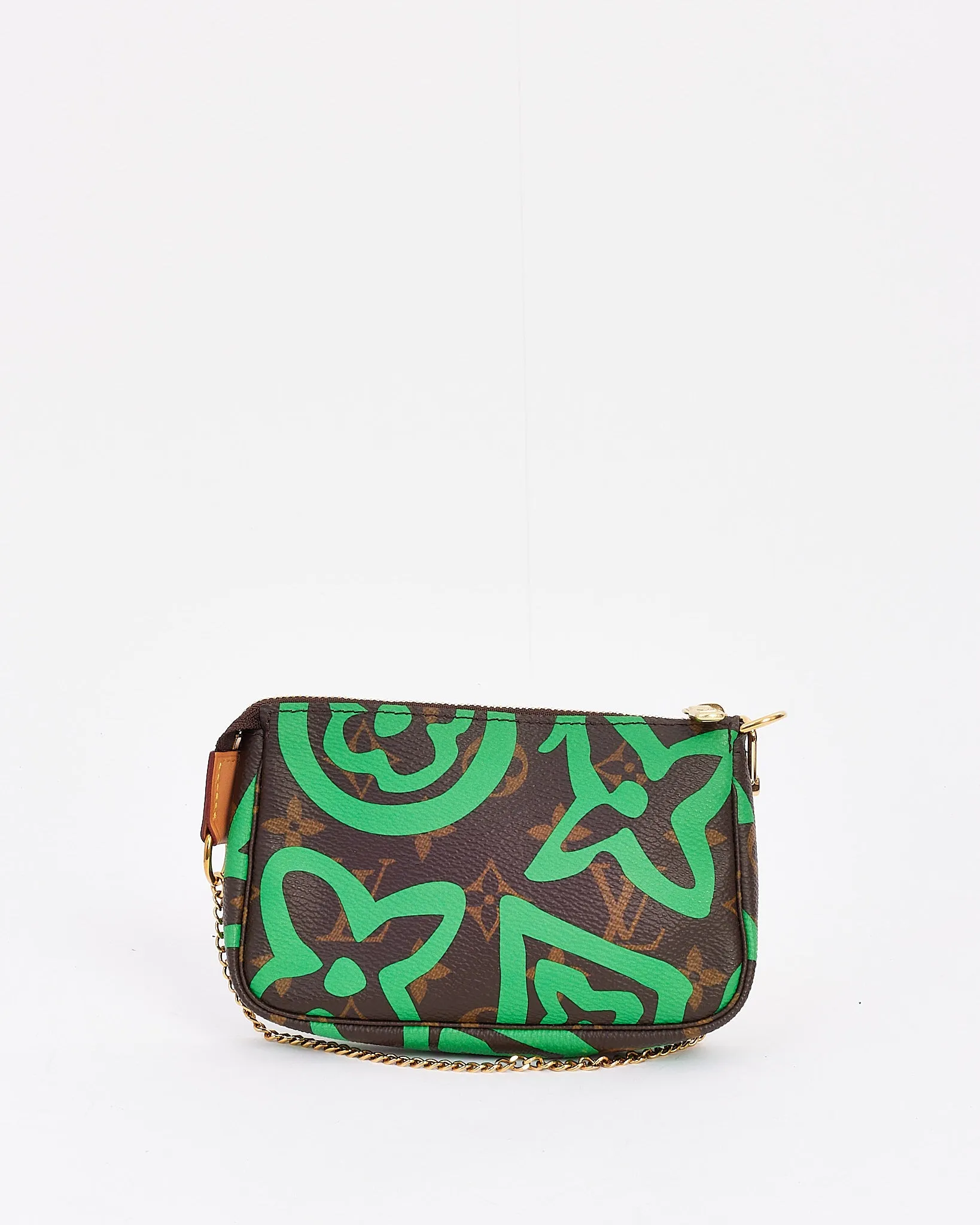 Louis Vuitton Monogram & Green Canvas Tahitienne Hawaii Mini Pochette Accessoires