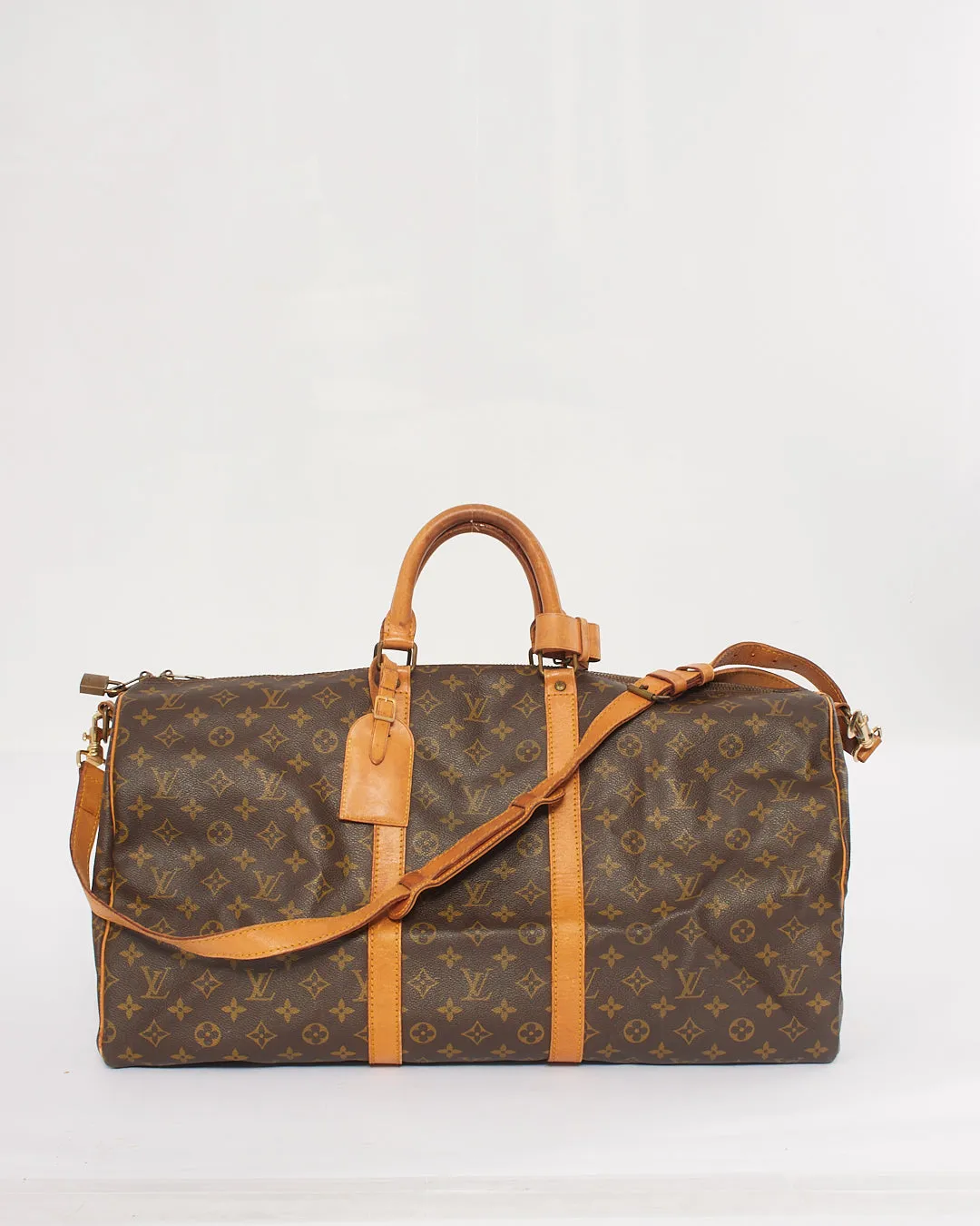 Louis Vuitton Monogram Canvas Keepall Bandoulière 55 Bag