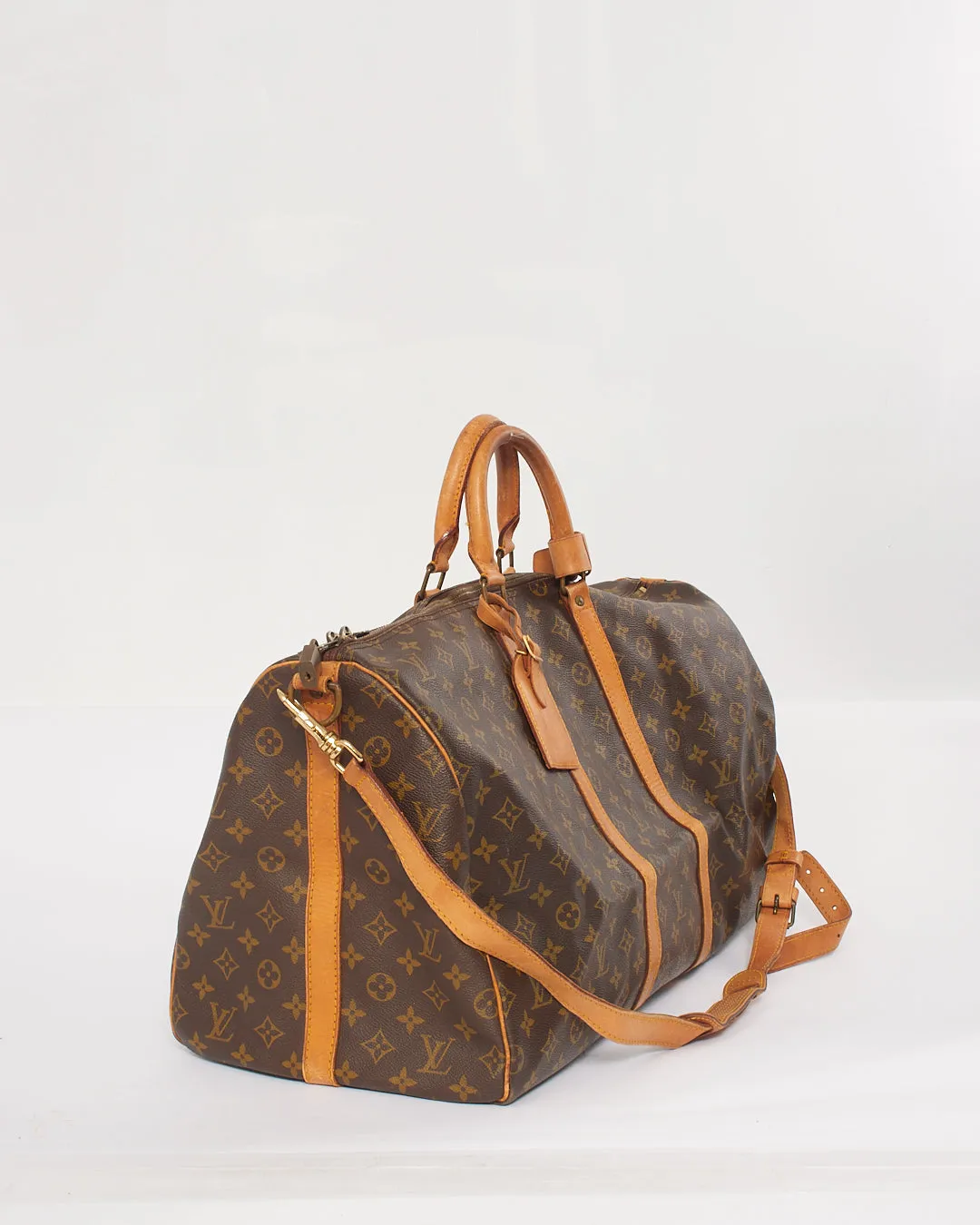 Louis Vuitton Monogram Canvas Keepall Bandoulière 55 Bag