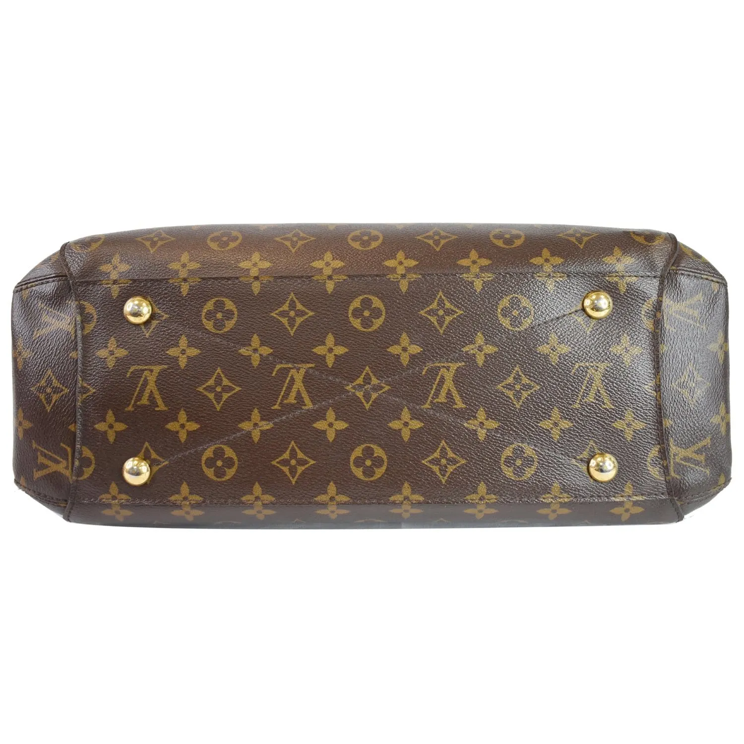 LOUIS VUITTON Montaigne GM Monogram Canvas Shoulder Bag Brown