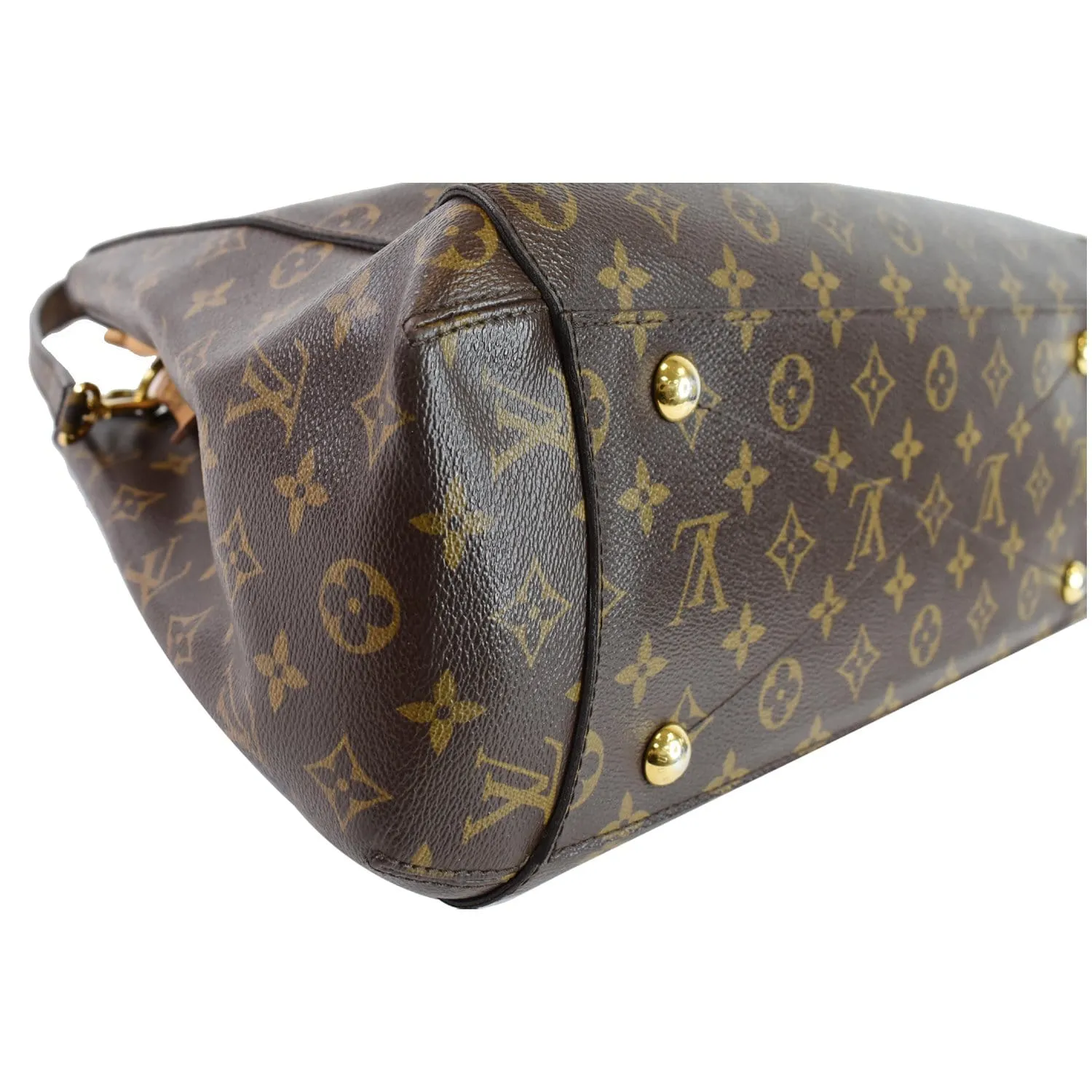 LOUIS VUITTON Montaigne GM Monogram Canvas Shoulder Bag Brown