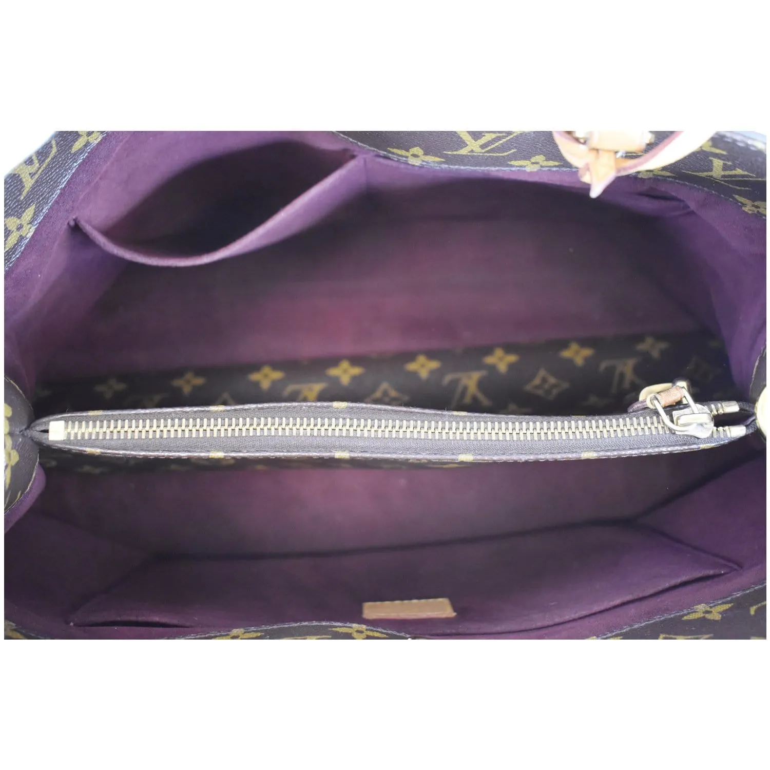 LOUIS VUITTON Montaigne GM Monogram Canvas Shoulder Bag Brown