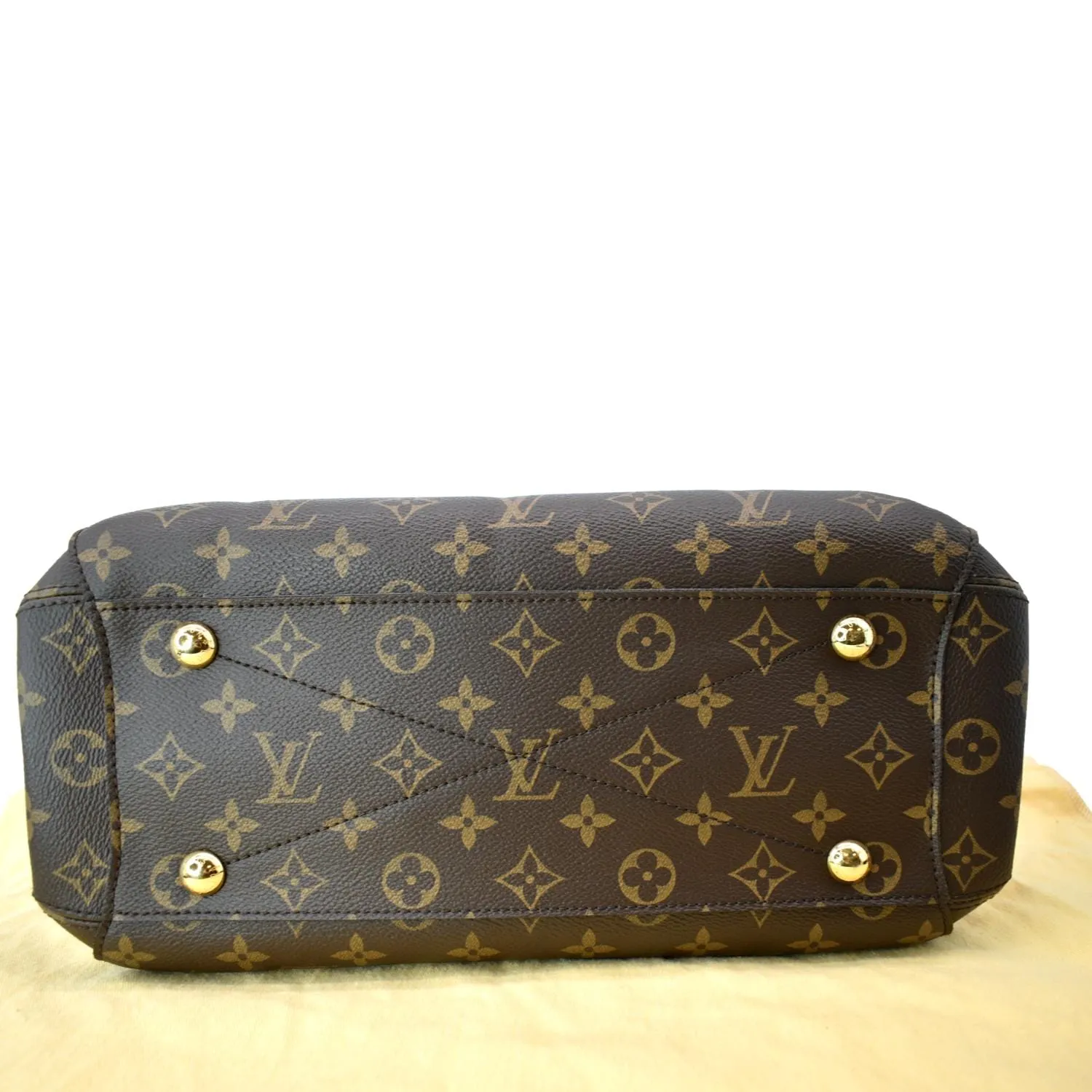 LOUIS VUITTON Montaigne MM Monogram Canvas Shoulder Bag Brown