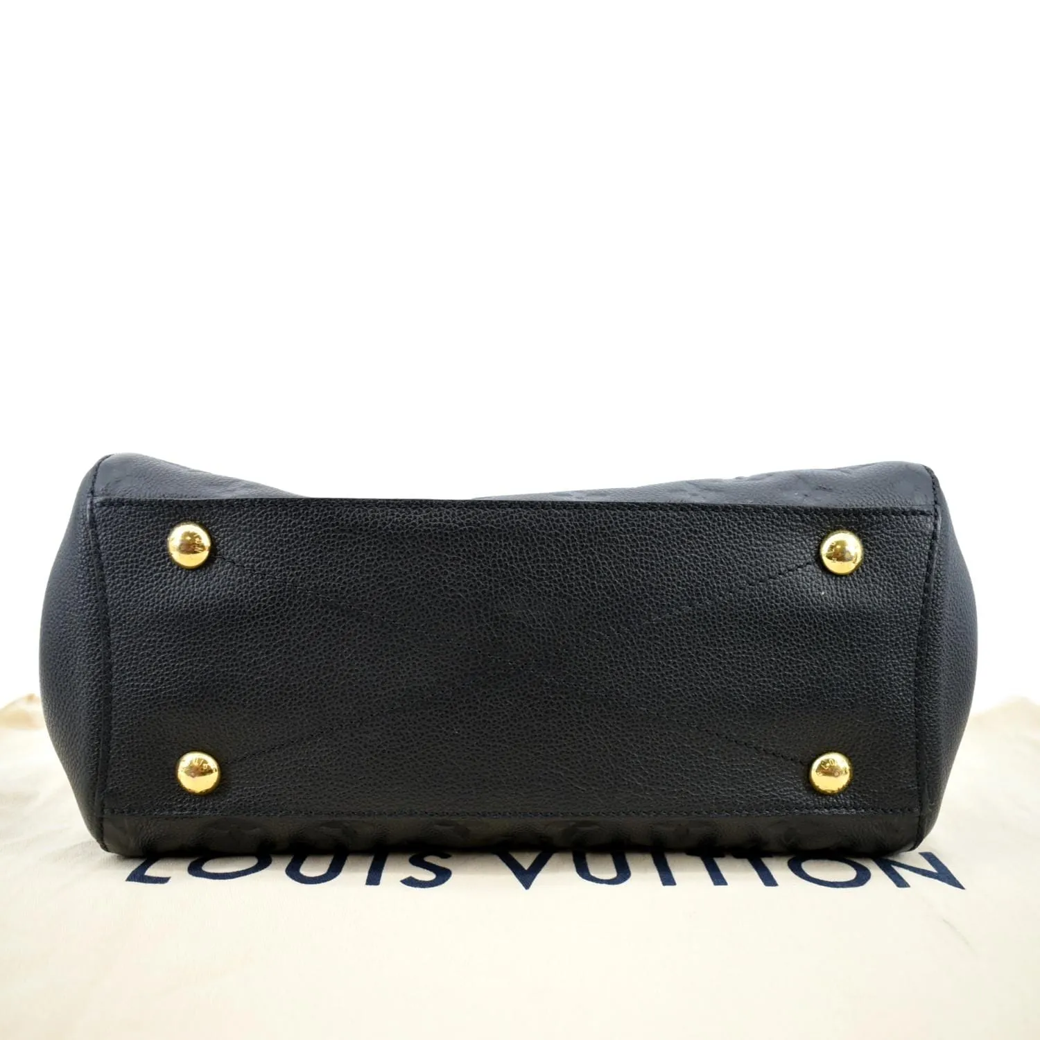 LOUIS VUITTON Montaigne MM Monogram Empreinte Shoulder Bag Black