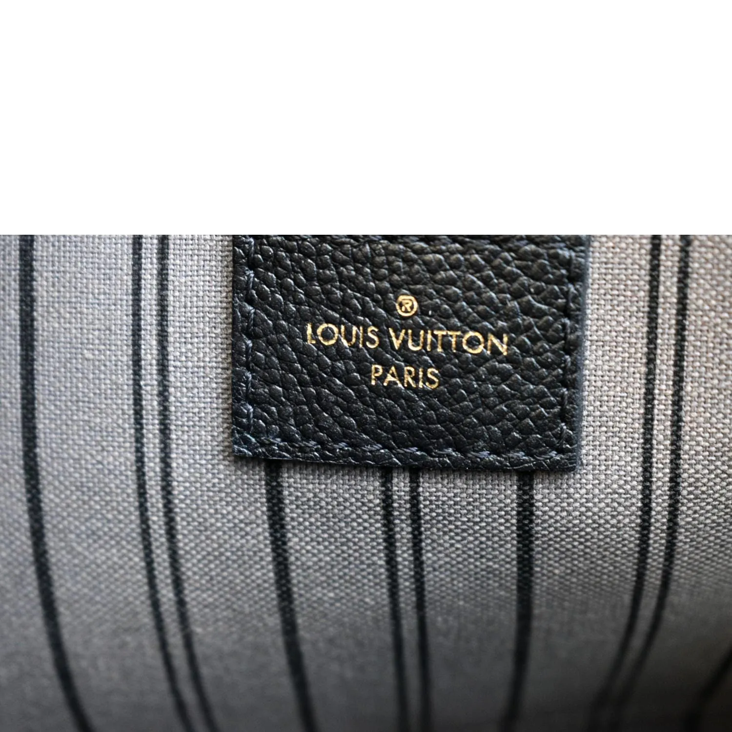 LOUIS VUITTON Montaigne MM Monogram Empreinte Shoulder Bag Black