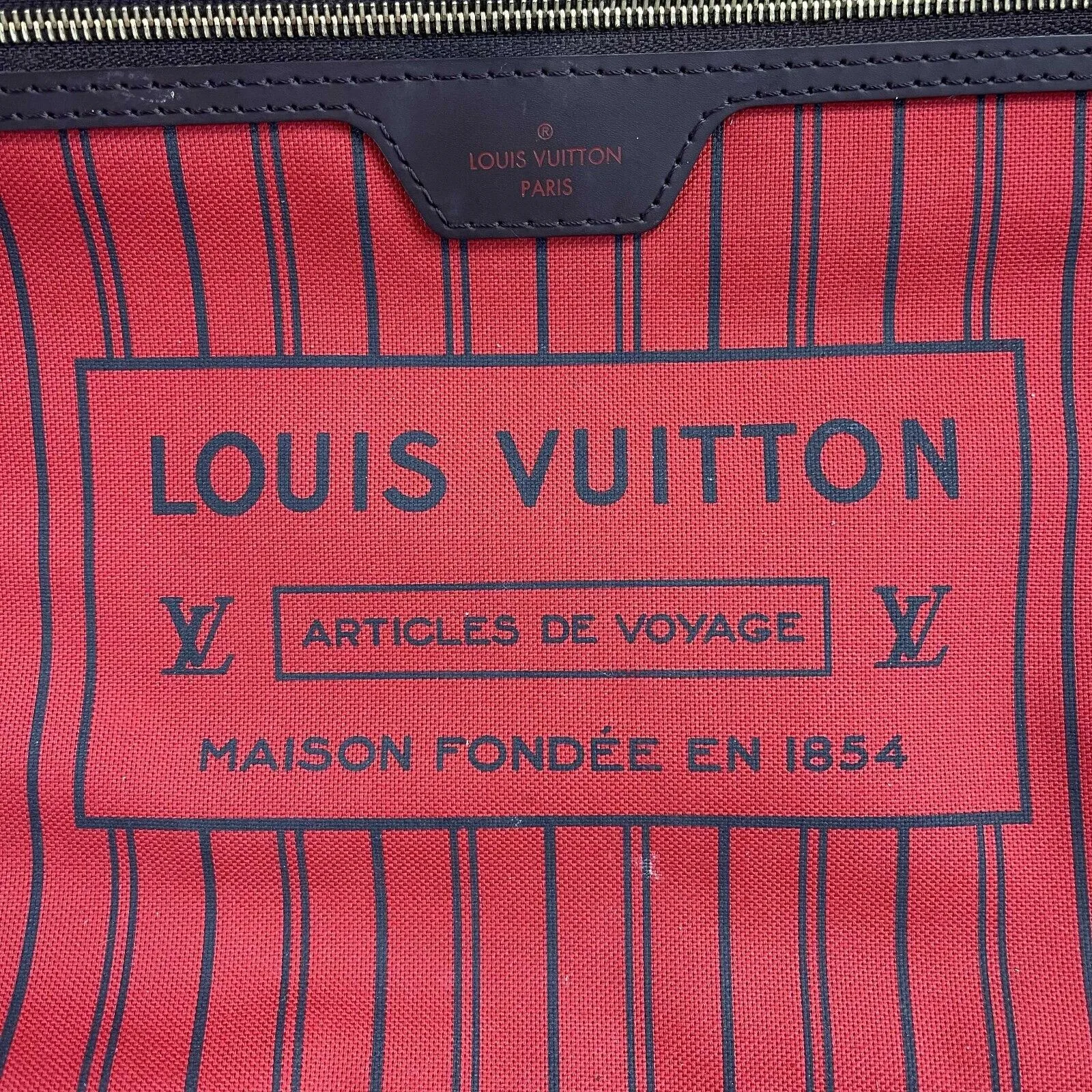 Louis Vuitton - Neverfull MM - Brown Damier Ebene Canvas Tote / Shoulder Bag