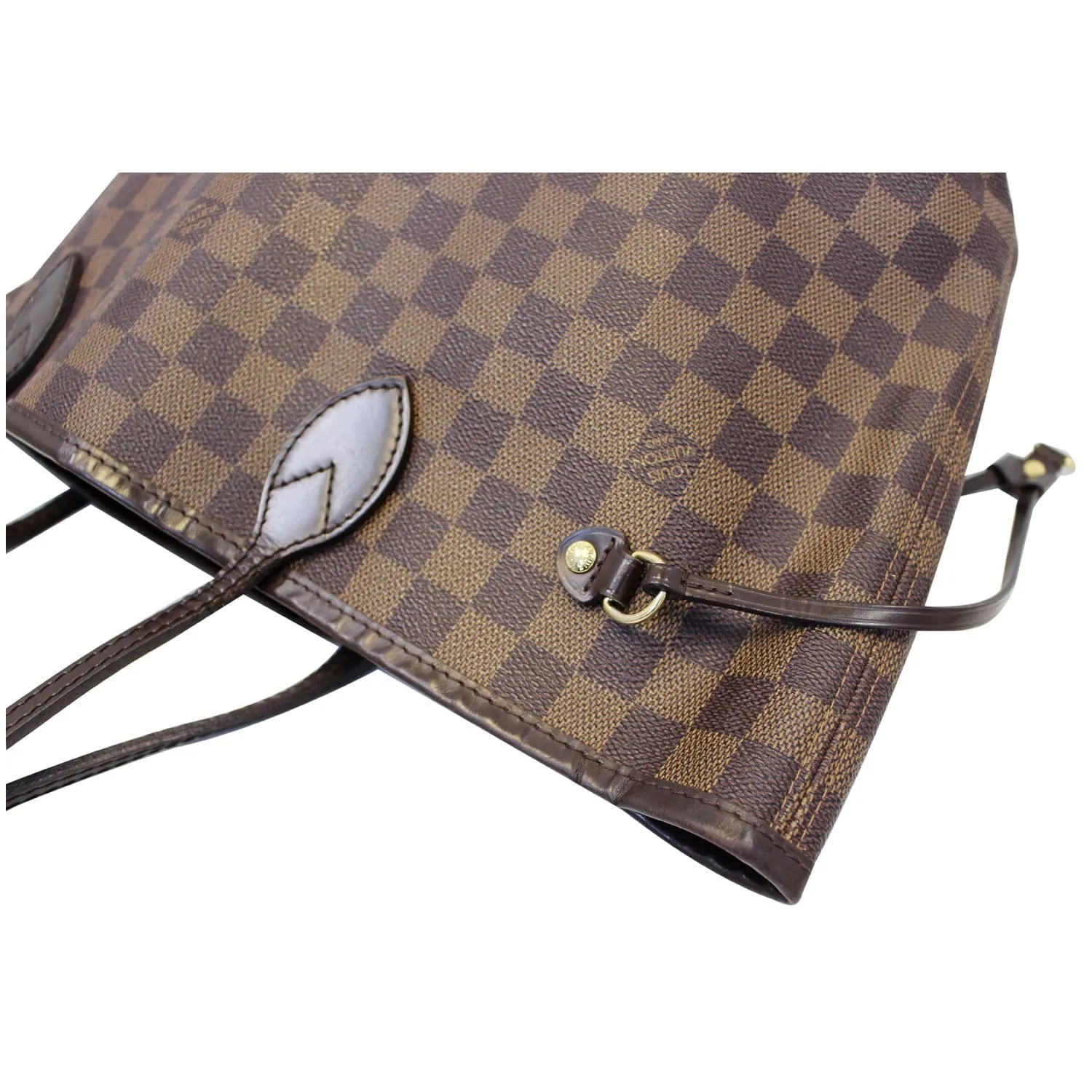 LOUIS VUITTON Neverfull MM Damier Ebene Tote Shoulder Bag
