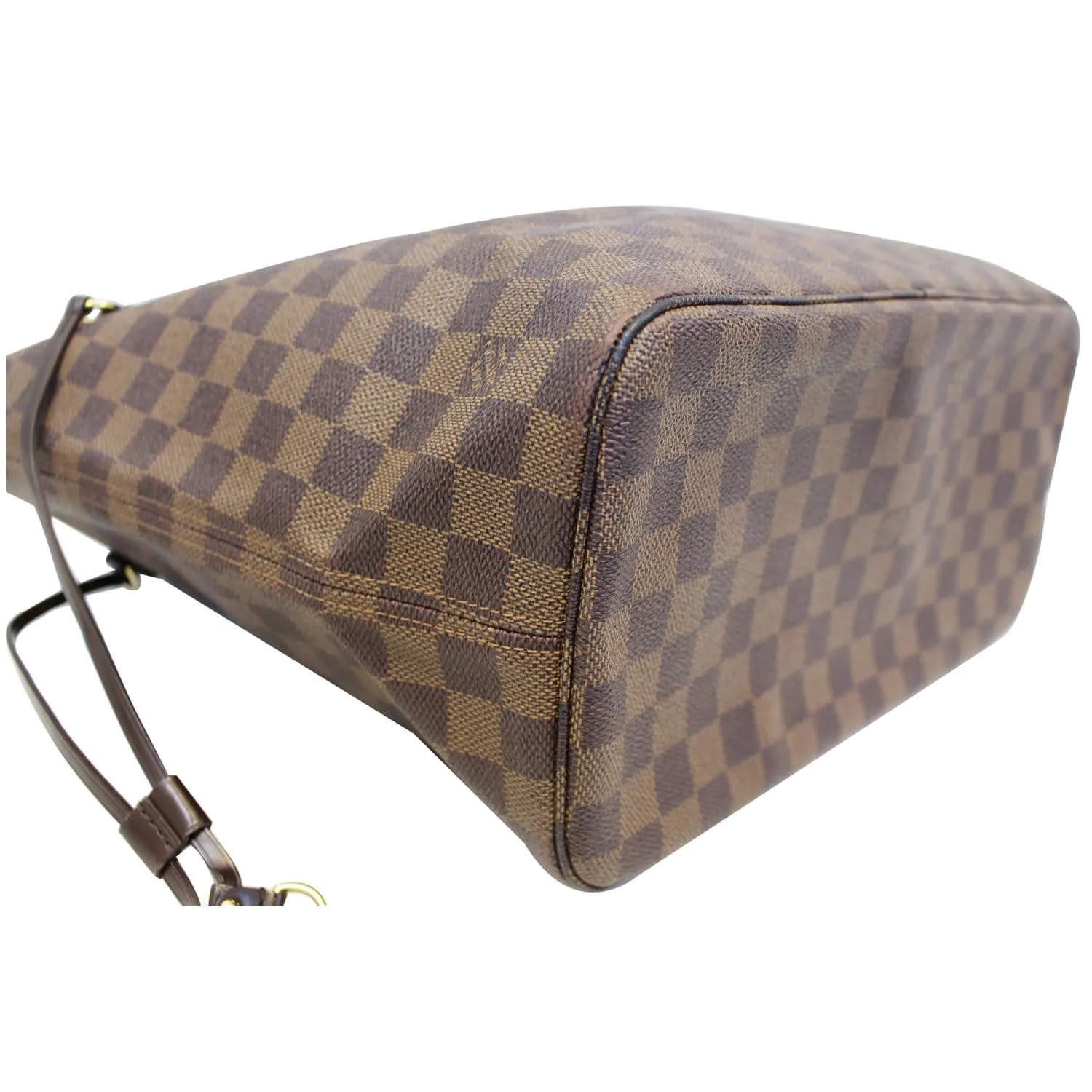 LOUIS VUITTON Neverfull MM Damier Ebene Tote Shoulder Bag