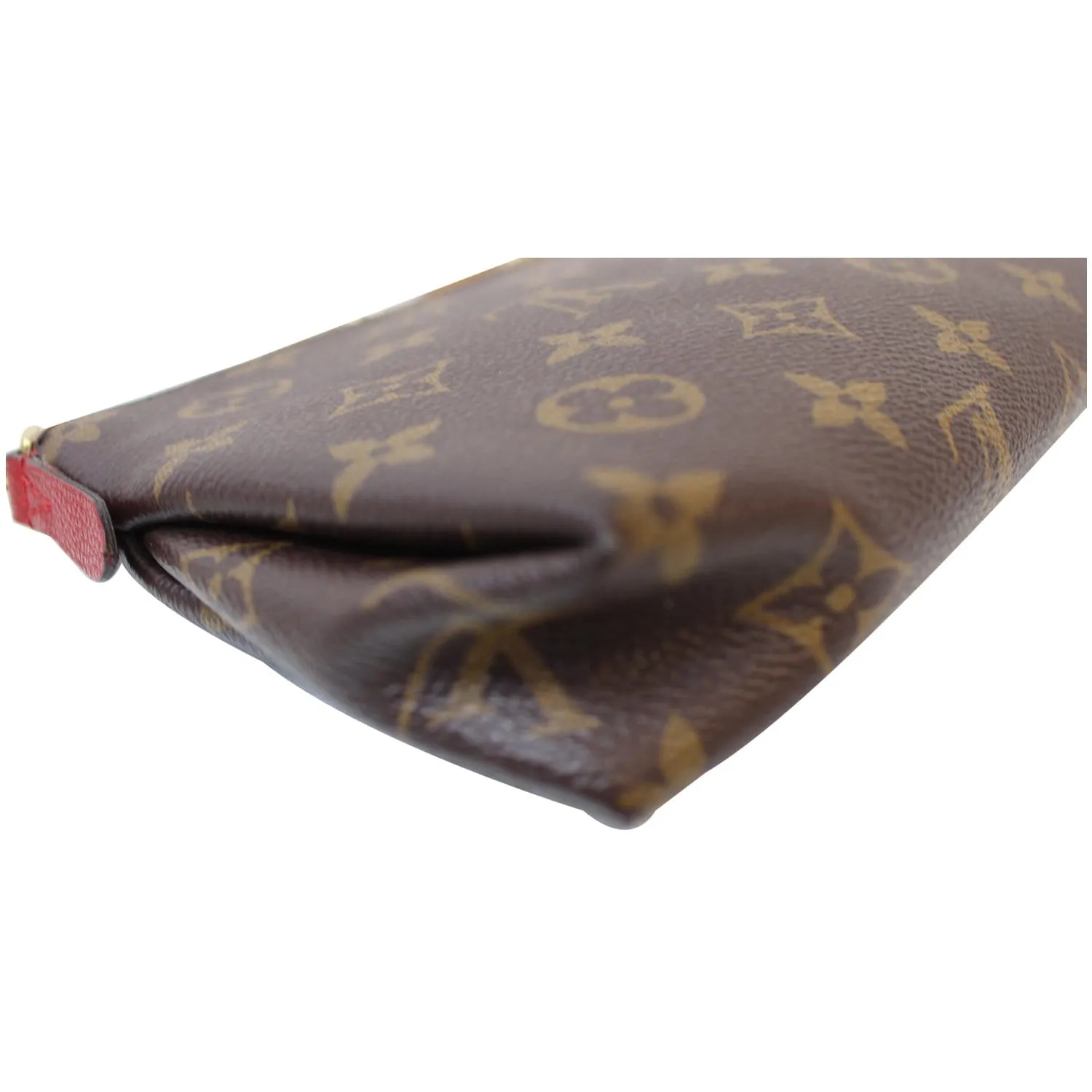 LOUIS VUITTON Pallas Monogram Canvas Clutch Crossbody Bag Brown