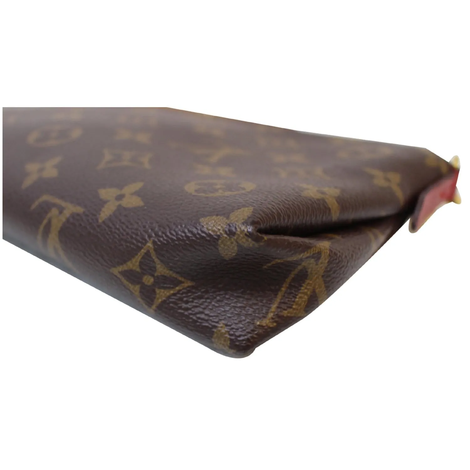 LOUIS VUITTON Pallas Monogram Canvas Clutch Crossbody Bag Brown