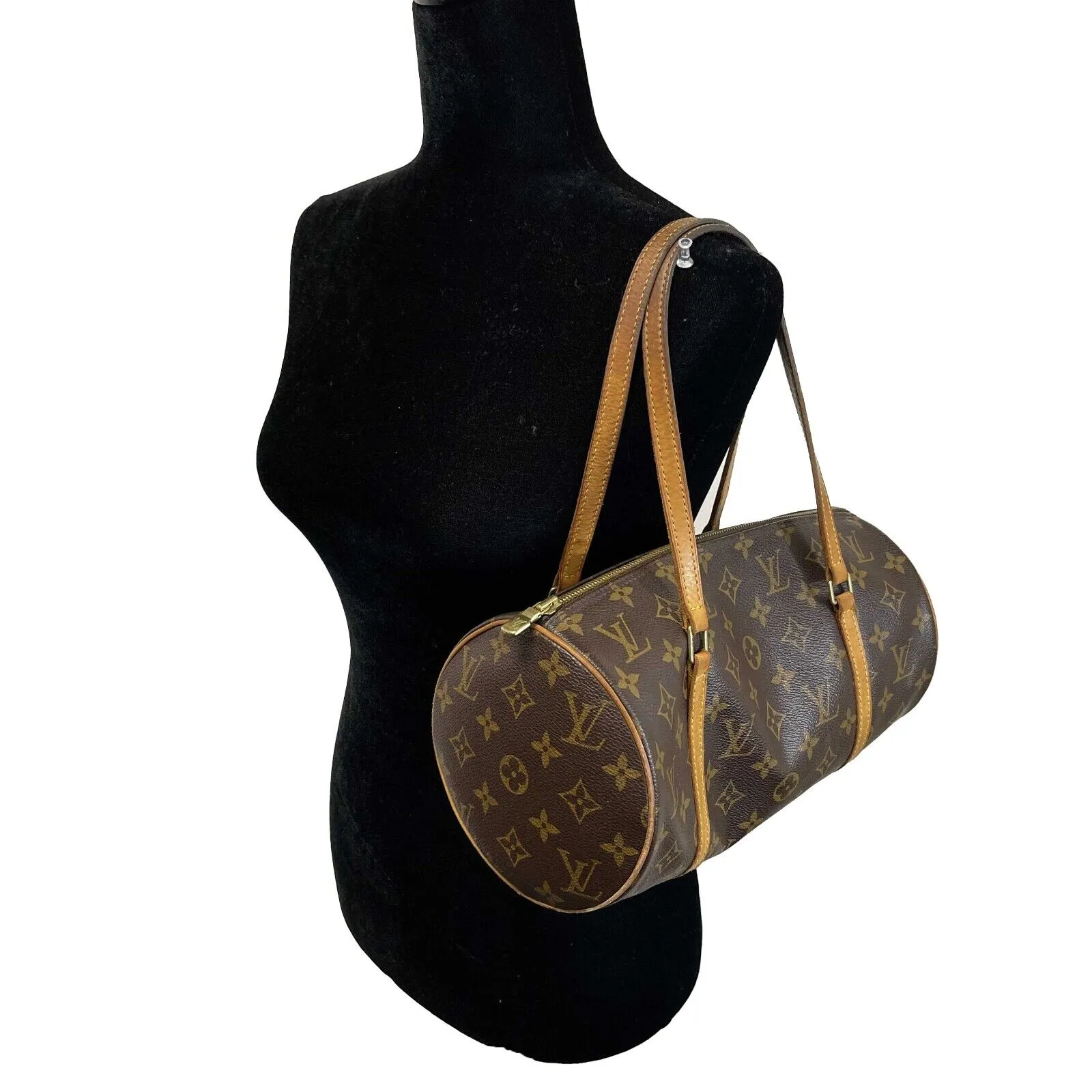Louis Vuitton Papillion 30 w/ Pochette Brown Handbag