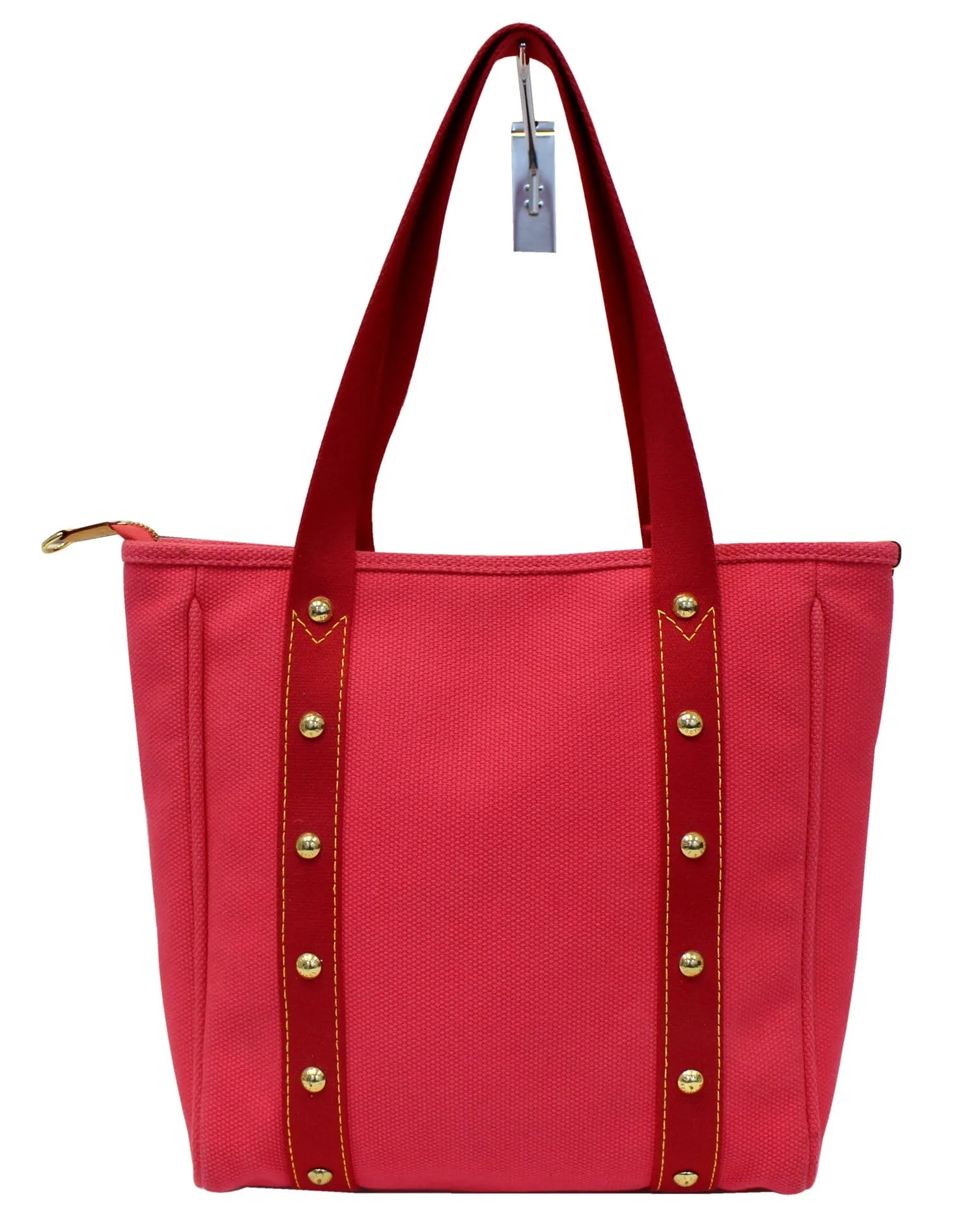 LOUIS VUITTON Pink Toile Canvas Antigua Cabas MM Shoulder Bag - Sale