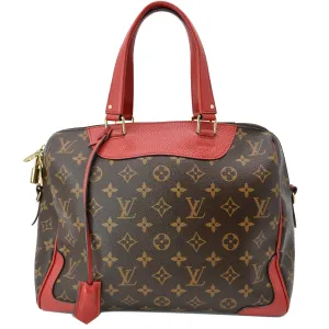 LOUIS VUITTON Retiro NM Monogram Canvas 2Way Shoulder Bag Red