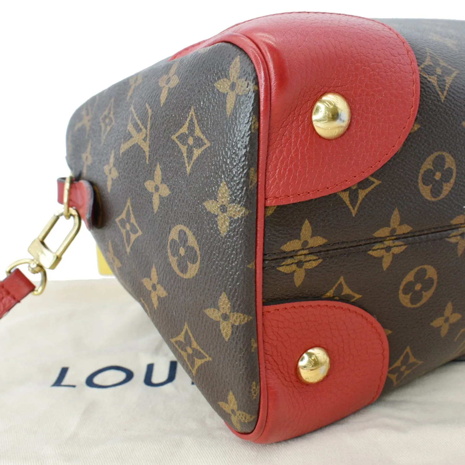 LOUIS VUITTON Retiro NM Monogram Canvas 2Way Shoulder Bag Red