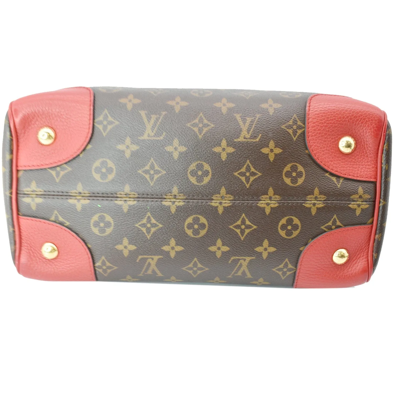 LOUIS VUITTON Retiro NM Monogram Canvas 2Way Shoulder Bag Red