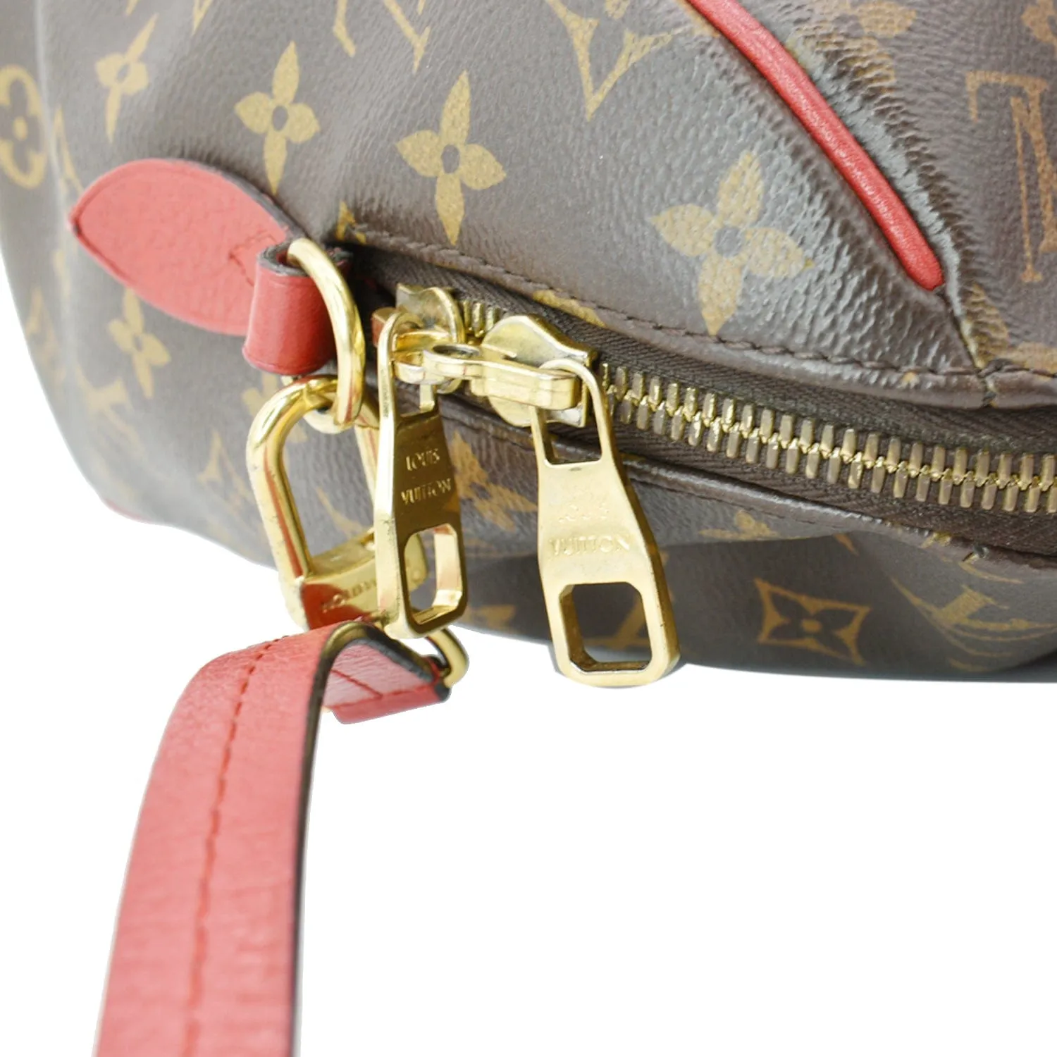 LOUIS VUITTON Retiro NM Monogram Canvas 2Way Shoulder Bag Red