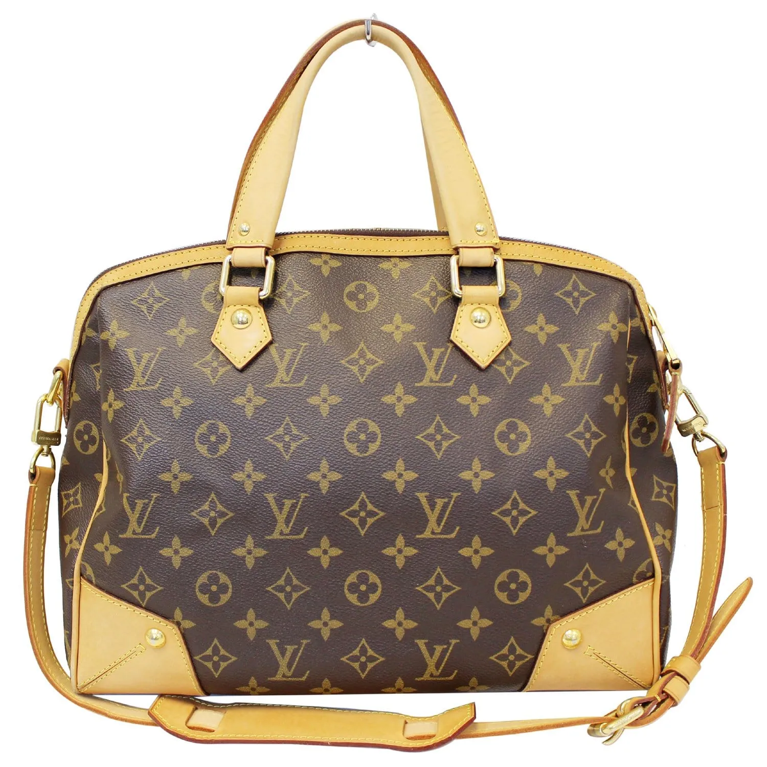LOUIS VUITTON Retiro PM Monogram Canvas Shoulder Bag Brown