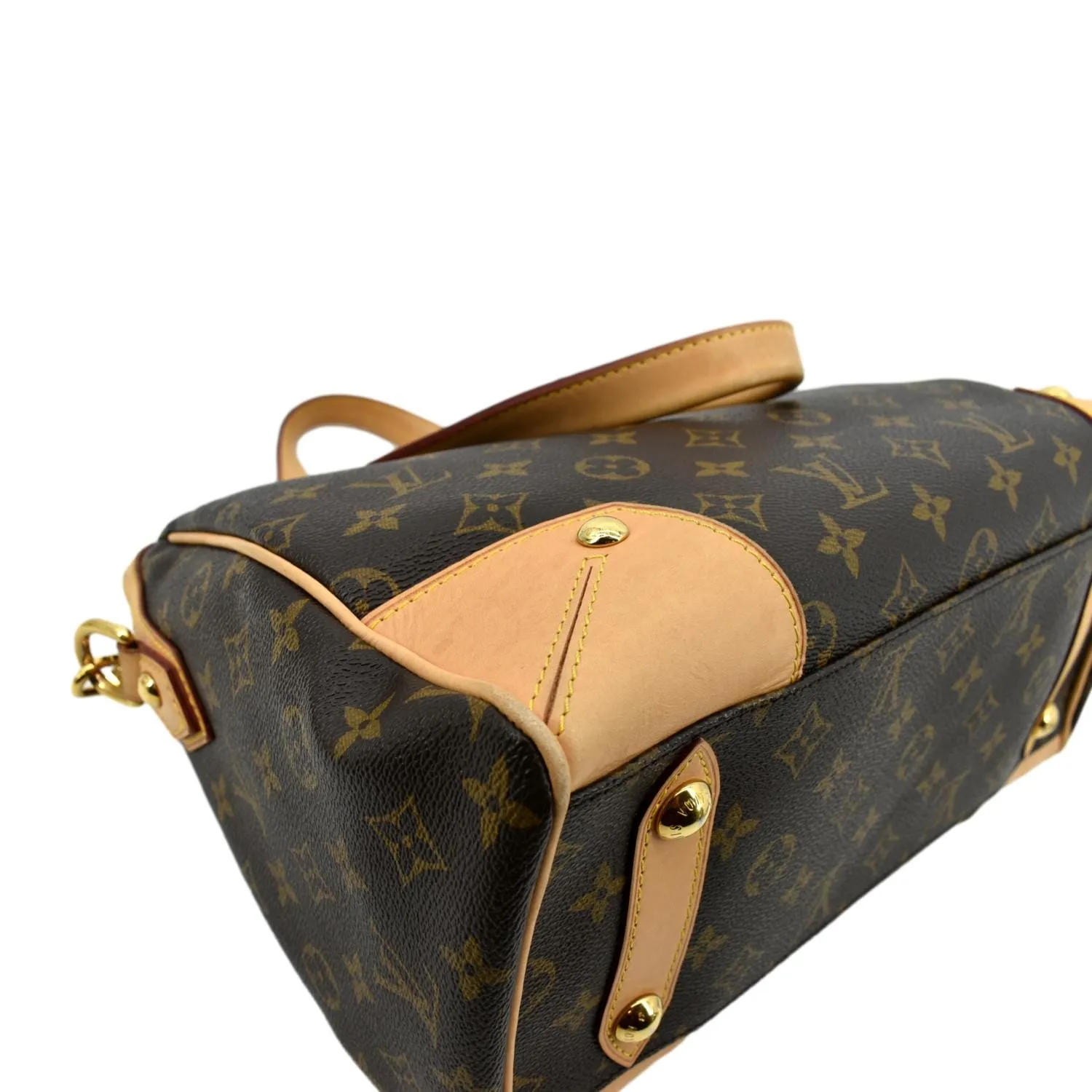 LOUIS VUITTON Retiro PM Monogram Canvas Shoulder Bag Brown