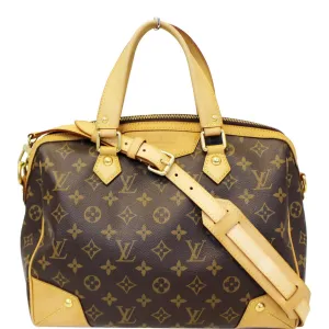 LOUIS VUITTON Retiro PM Monogram Canvas Shoulder Bag Brown