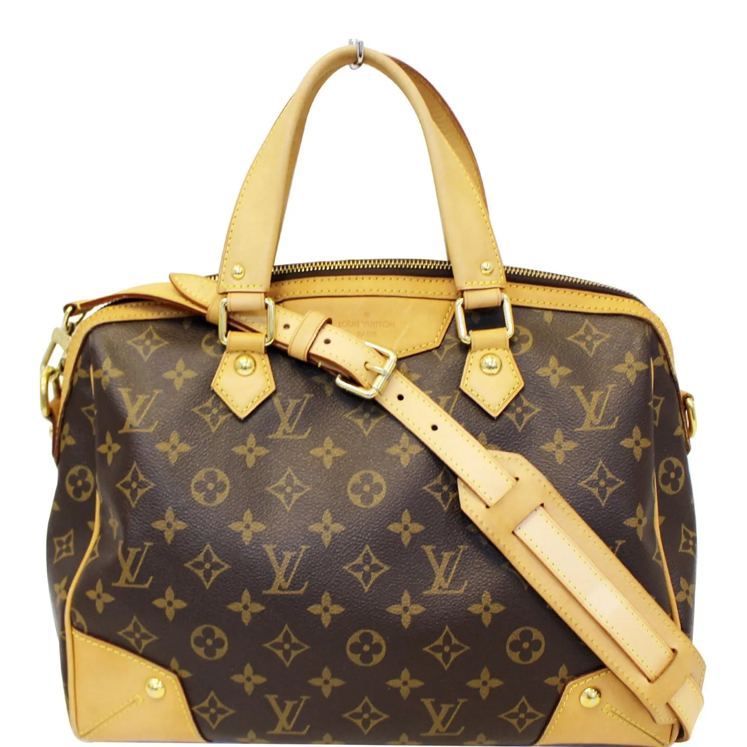 LOUIS VUITTON Retiro PM Monogram Canvas Shoulder Bag Brown