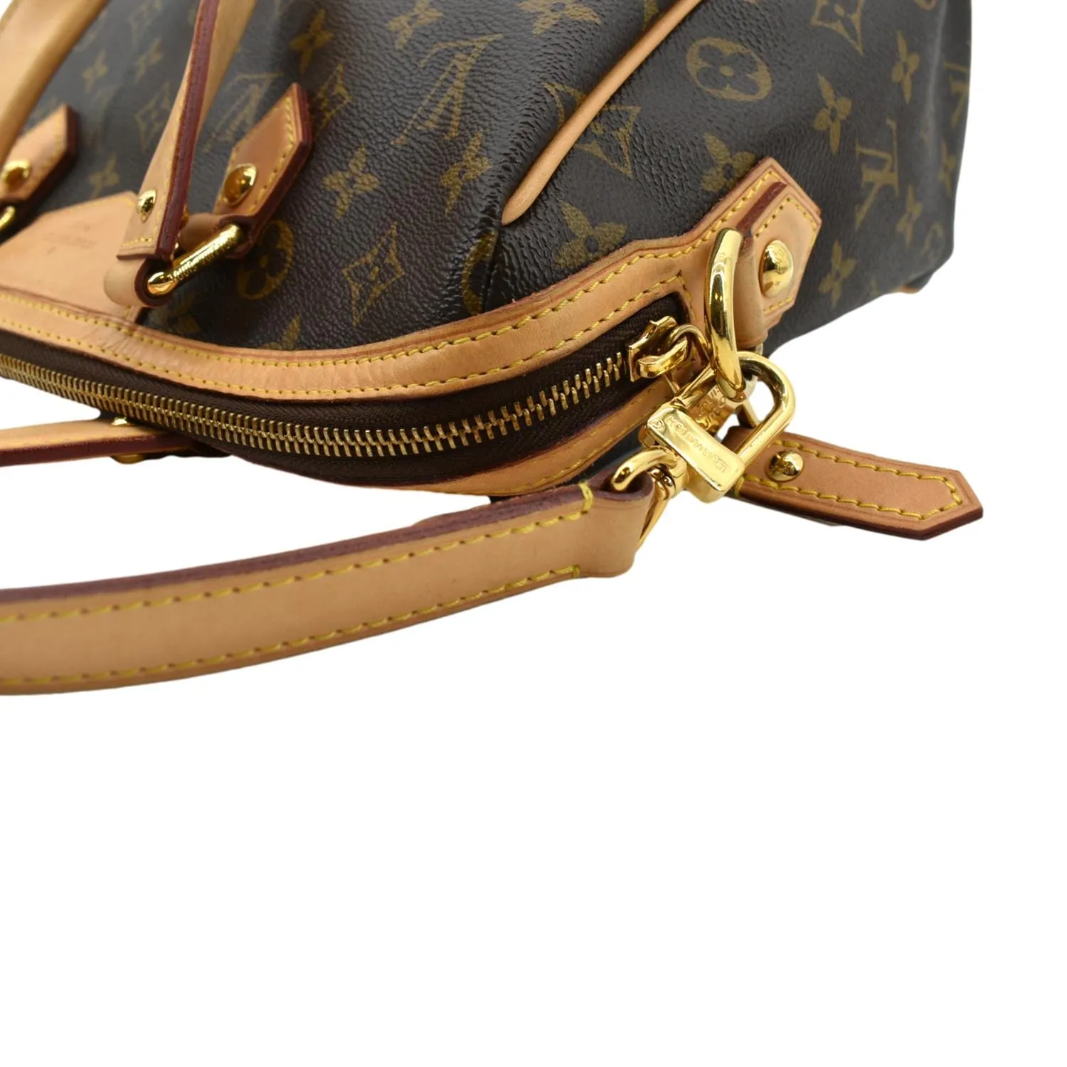 LOUIS VUITTON Retiro PM Monogram Canvas Shoulder Bag Brown