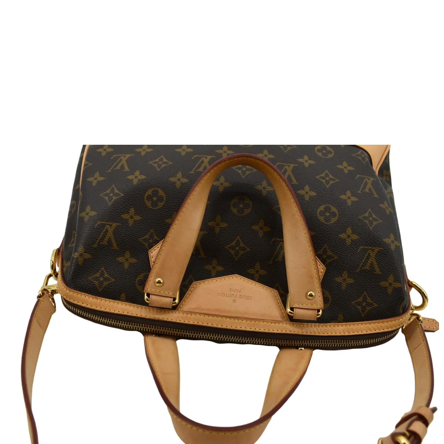LOUIS VUITTON Retiro PM Monogram Canvas Shoulder Bag Brown