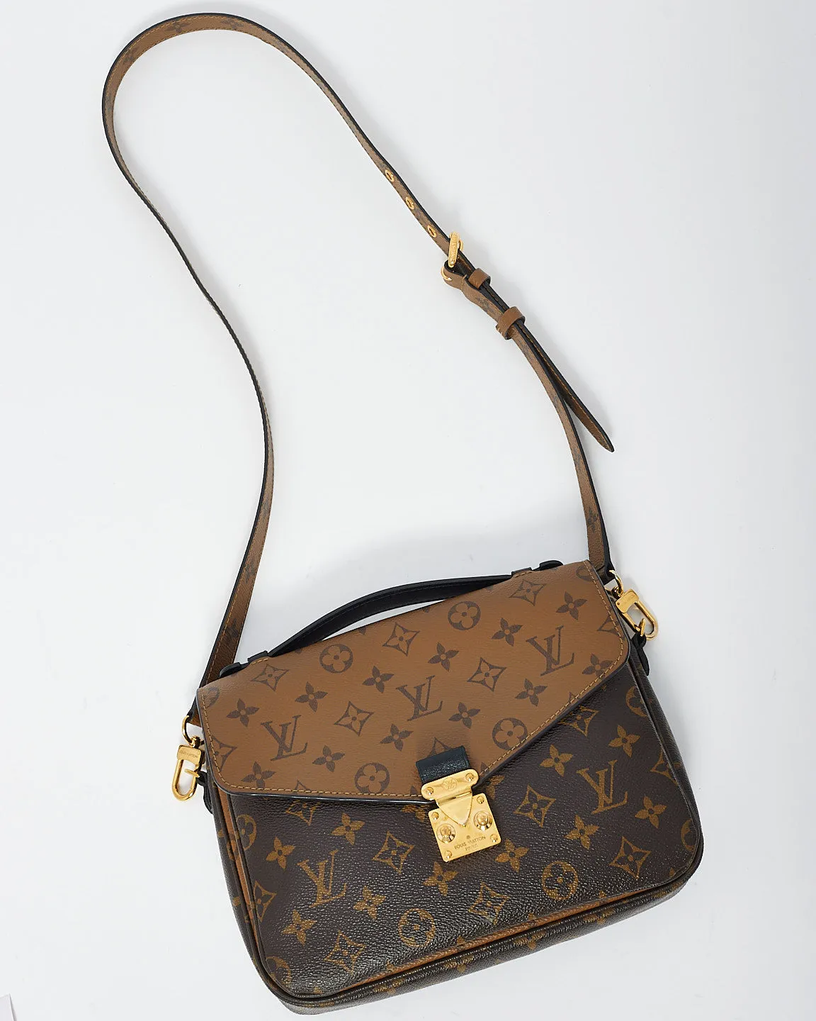 Louis Vuitton Reverse Monogram Canvas Pochette Metis Bag