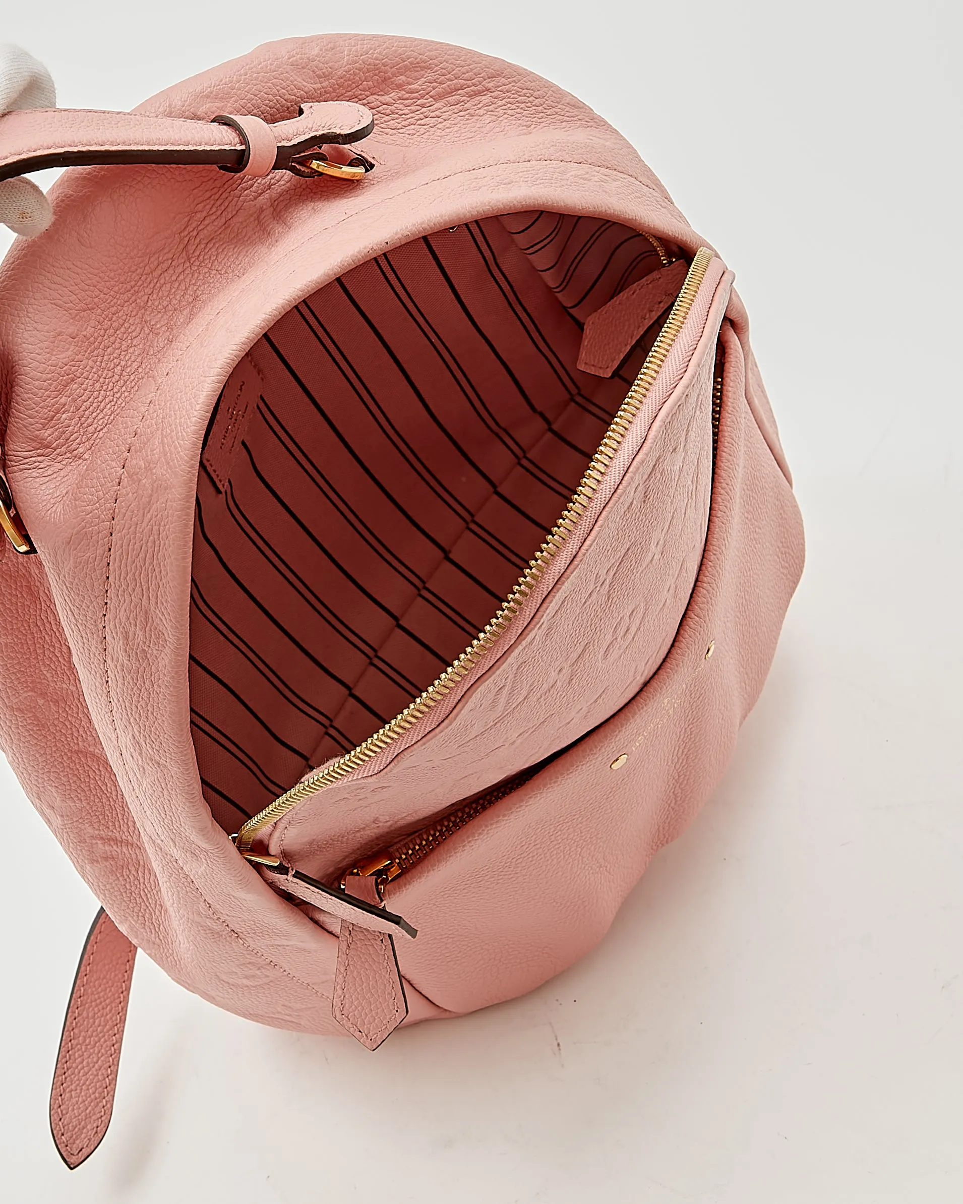 Louis Vuitton Rose Empreinte Leather Sorbonne Backpack