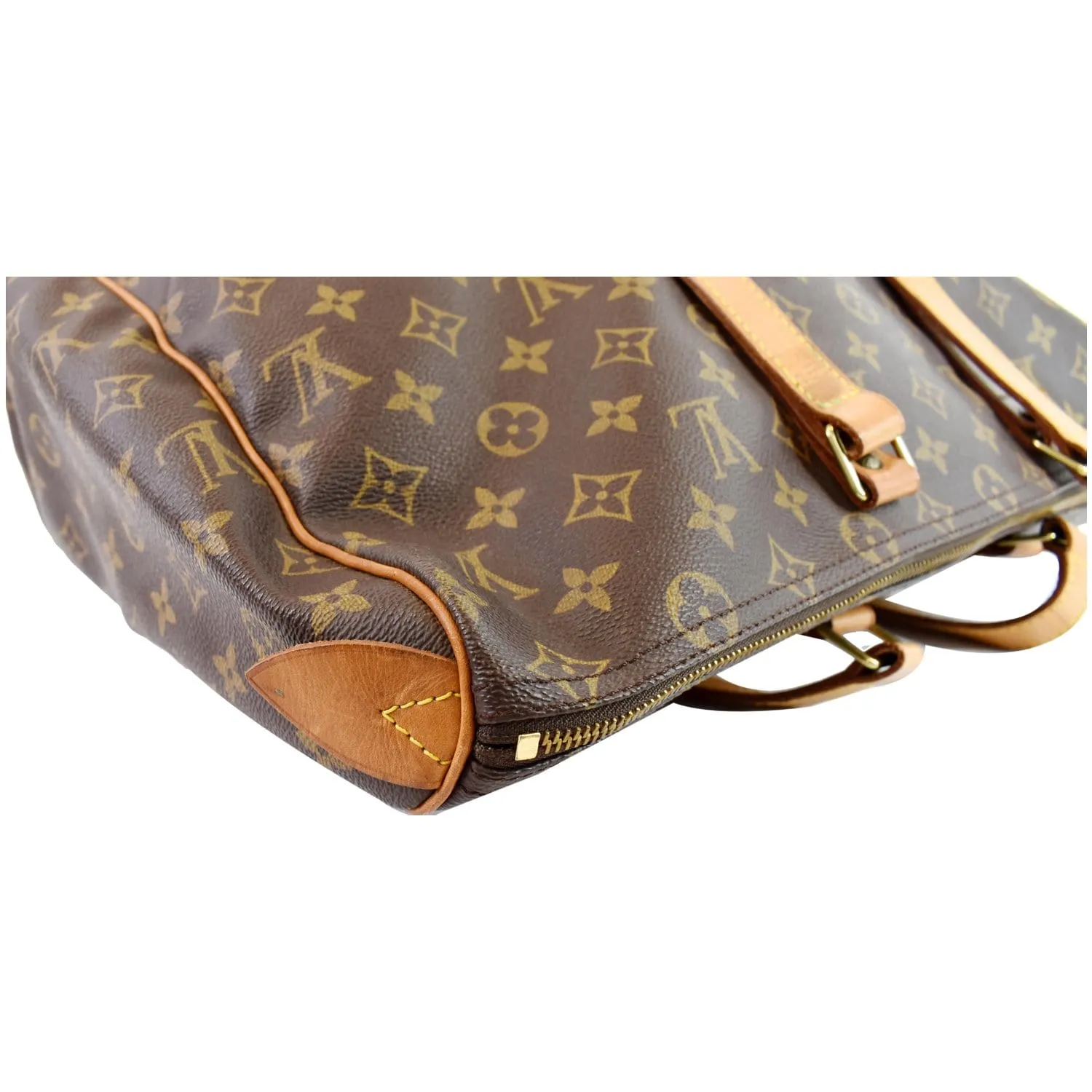 LOUIS VUITTON Sac Flanerie 45 Monogram Canvas Shoulder Bag Brown