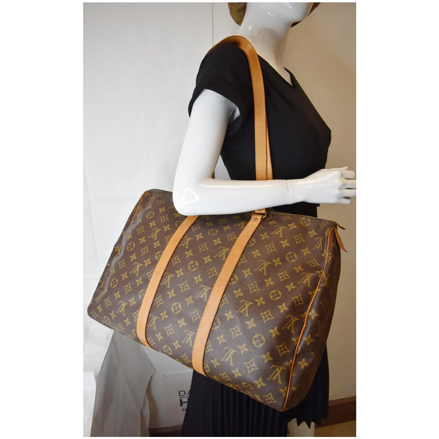 LOUIS VUITTON Sac Flanerie 45 Monogram Canvas Shoulder Bag Brown