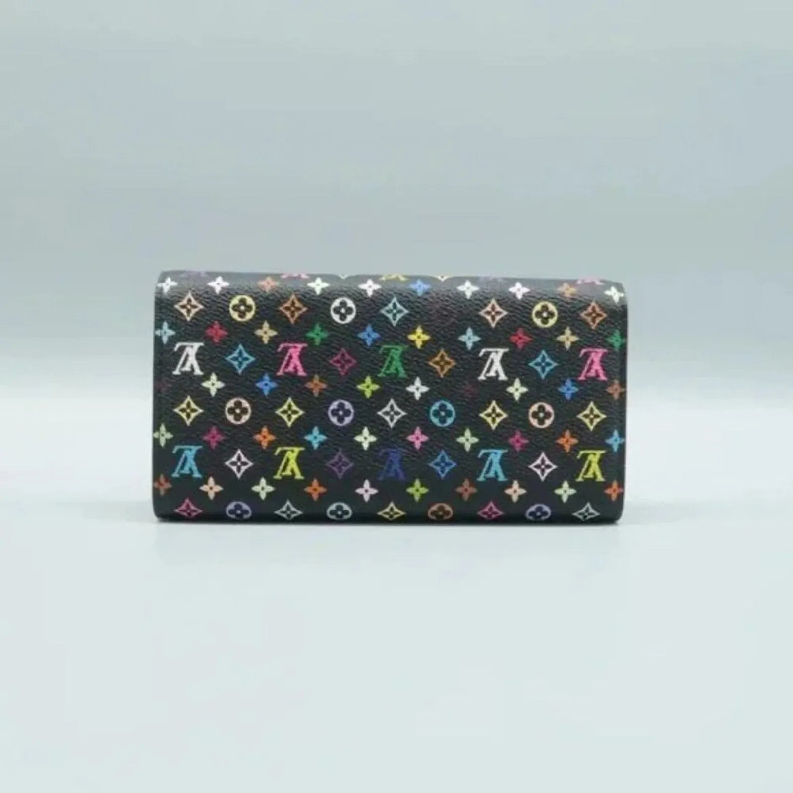 Louis Vuitton Sarah Black&Multicolor Canvas Wallet