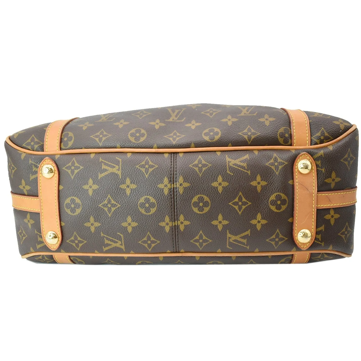 LOUIS VUITTON Stresa PM Monogram Canvas Shoulder Bag Brown