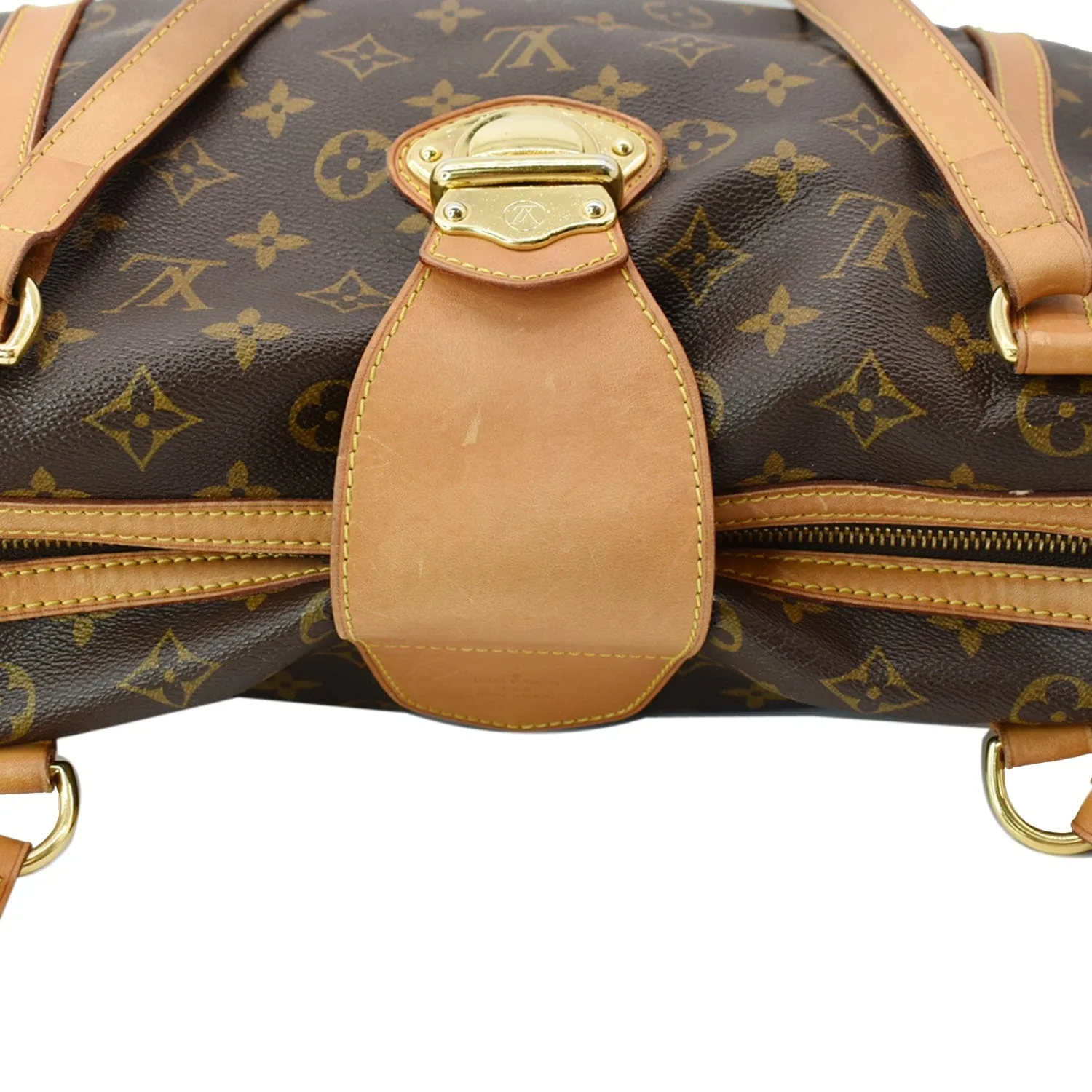 LOUIS VUITTON Stresa PM Monogram Canvas Shoulder Bag Brown