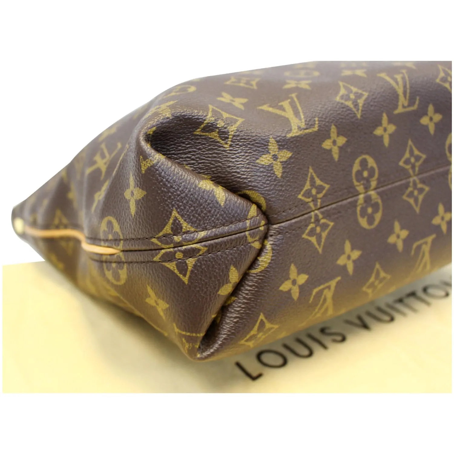 LOUIS VUITTON Sully PM Monogram Canvas Shoulder Bag Brown
