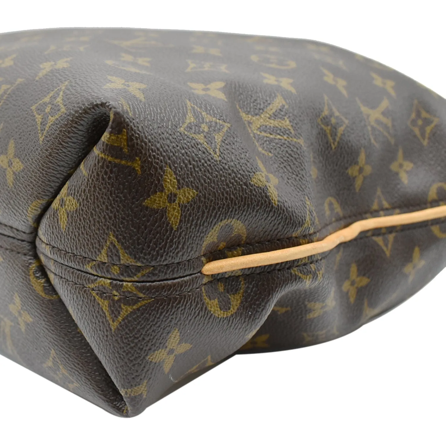 LOUIS VUITTON Sully PM Monogram Canvas Shoulder Bag Brown