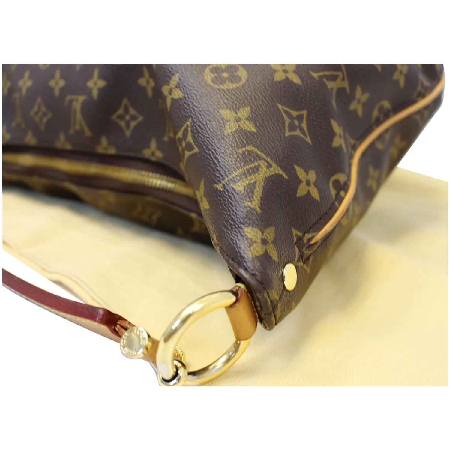 LOUIS VUITTON Sully PM Monogram Canvas Shoulder Bag Brown