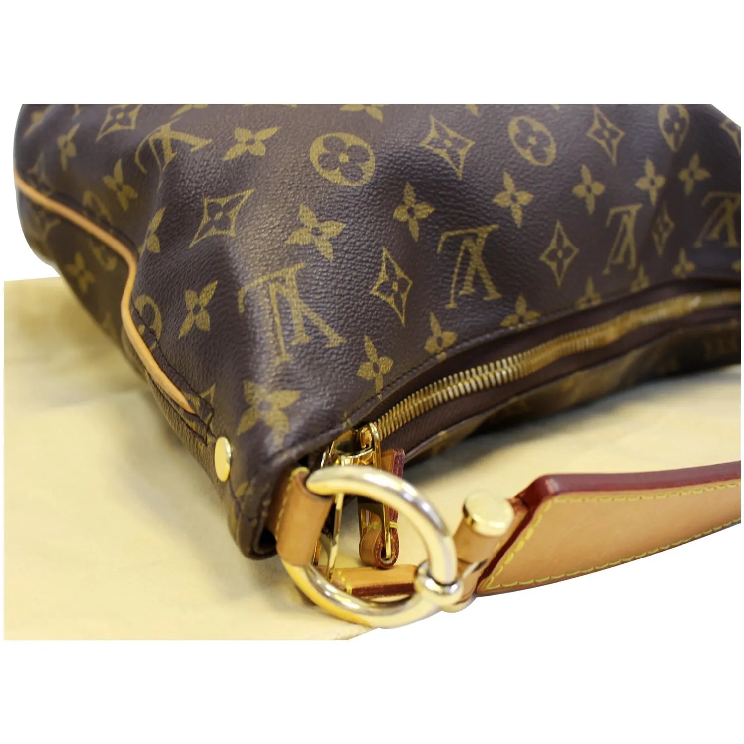 LOUIS VUITTON Sully PM Monogram Canvas Shoulder Bag Brown