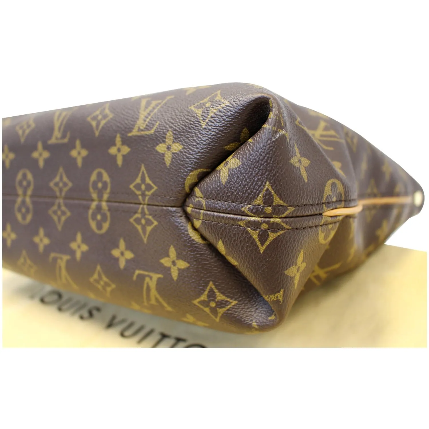 LOUIS VUITTON Sully PM Monogram Canvas Shoulder Bag Brown