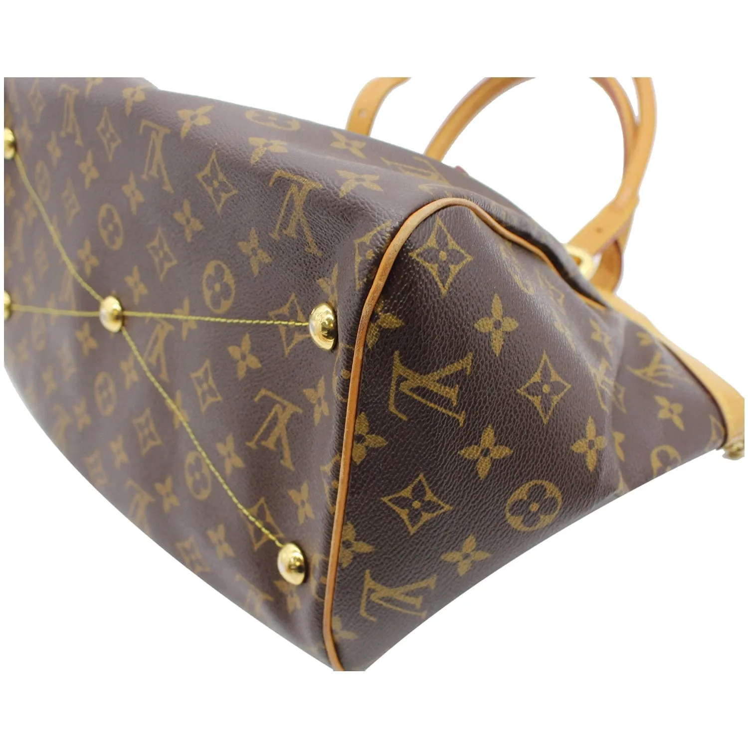 LOUIS VUITTON Tivoli GM Monogram Canvas Shoulder Bag Brown