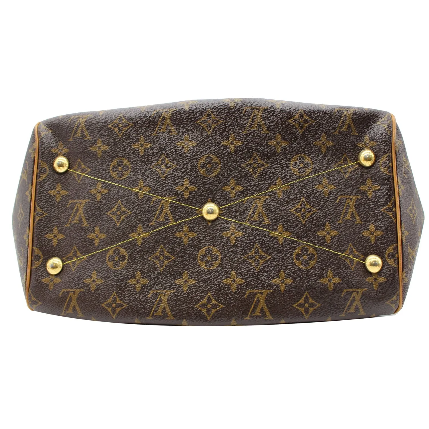 LOUIS VUITTON Tivoli GM Monogram Canvas Shoulder Bag Brown