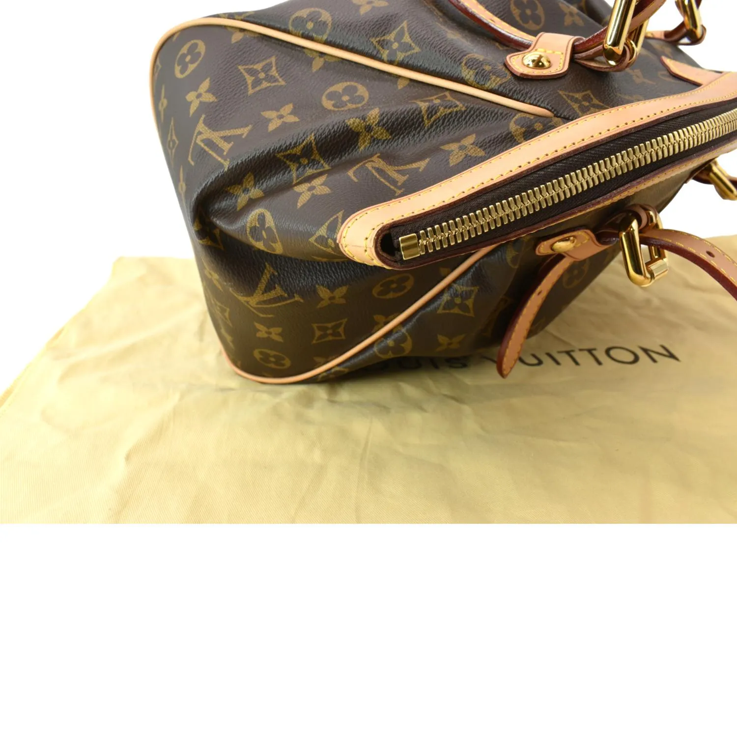 LOUIS VUITTON Tivoli GM Monogram Canvas Shoulder Bag Brown