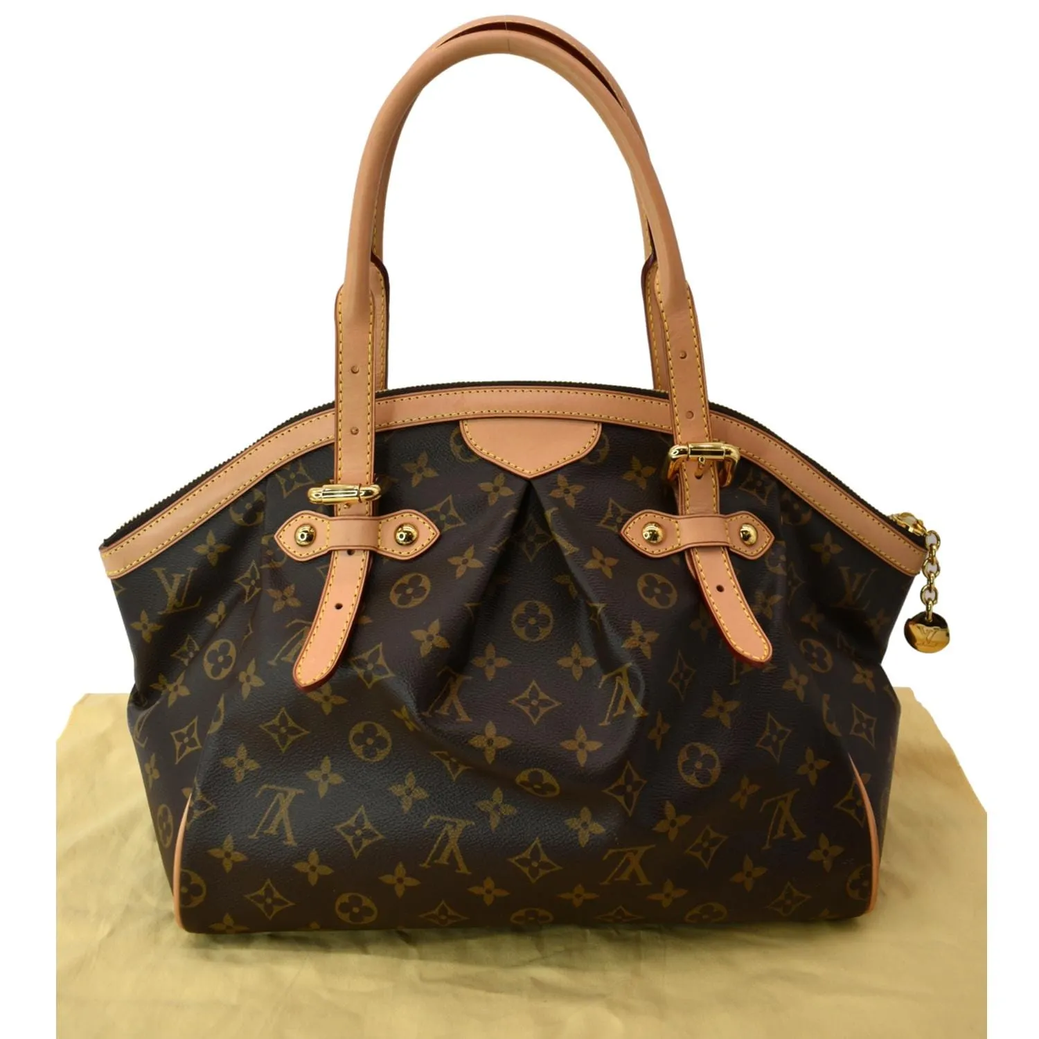 LOUIS VUITTON Tivoli GM Monogram Canvas Shoulder Bag Brown