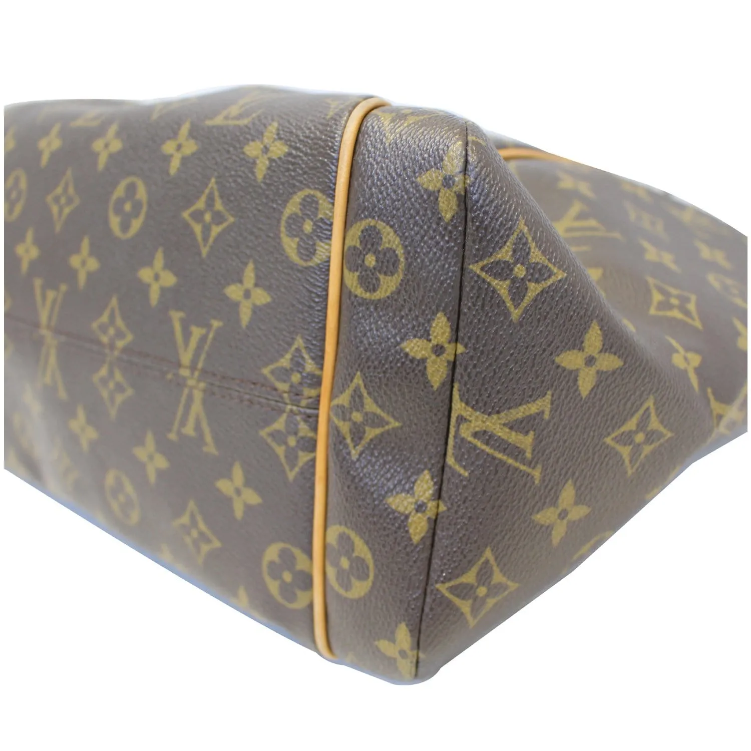 LOUIS VUITTON Totally MM Monogram Canvas Tote Shoulder Bag Brown