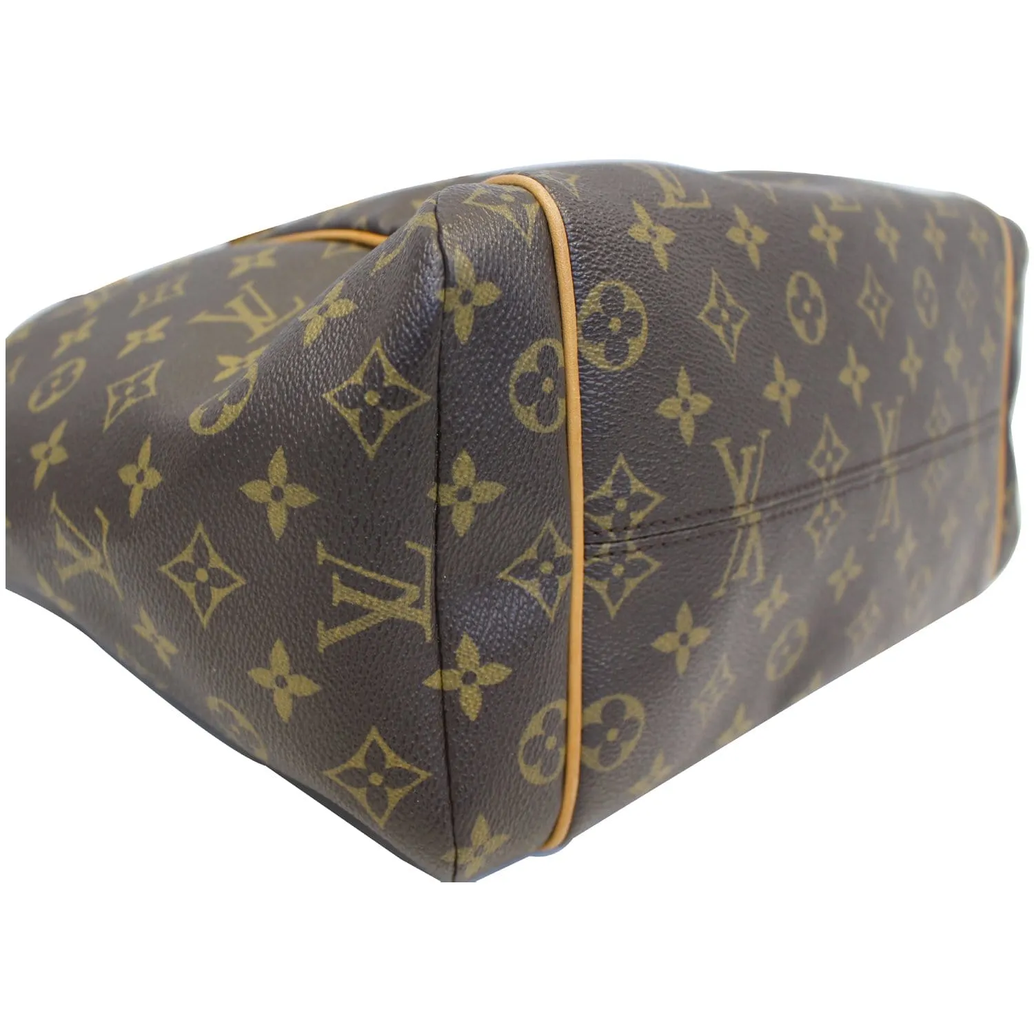LOUIS VUITTON Totally MM Monogram Canvas Tote Shoulder Bag Brown