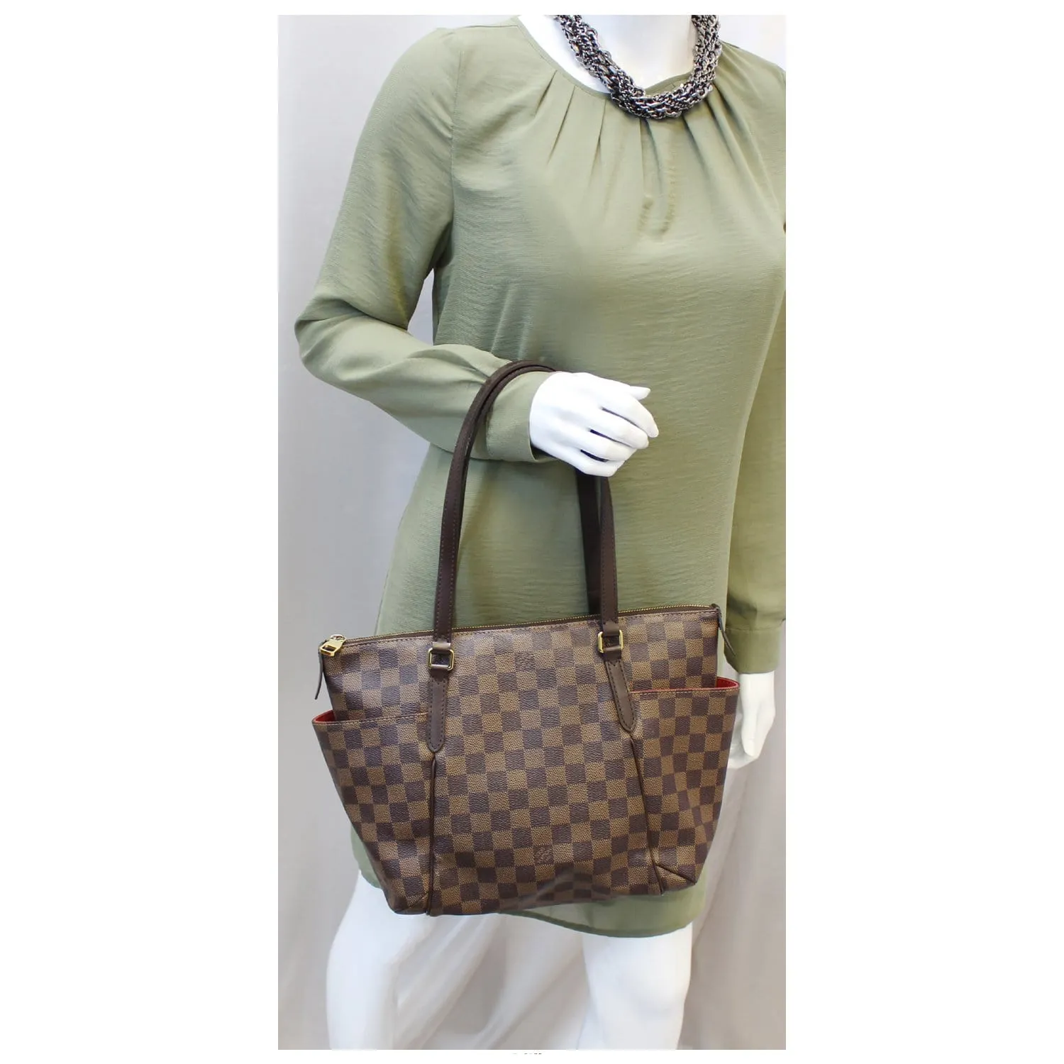 LOUIS VUITTON Totally PM Damier Ebene Shoulder Bag