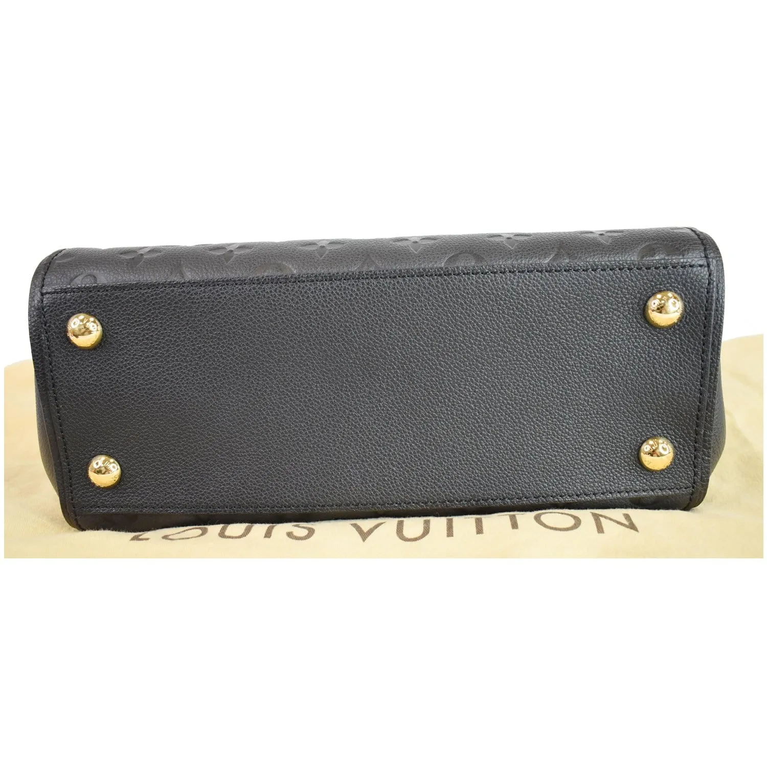 LOUIS VUITTON Trocadero Monogram Empreinte Leather Shoulder Bag Black