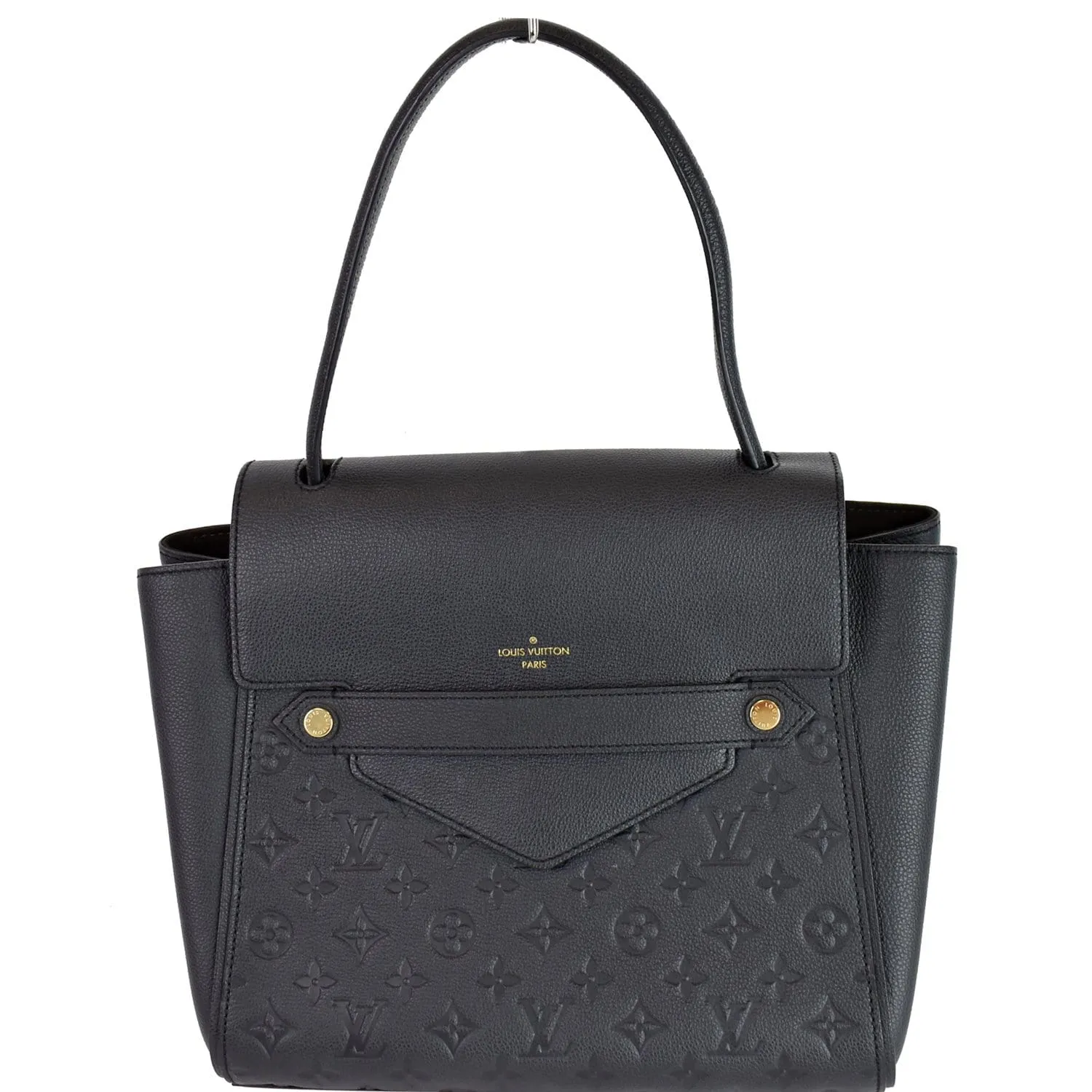 LOUIS VUITTON Trocadero Monogram Empreinte Leather Shoulder Bag Black