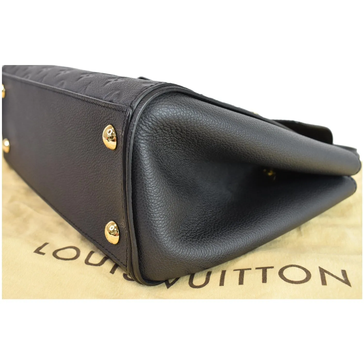LOUIS VUITTON Trocadero Monogram Empreinte Leather Shoulder Bag Black