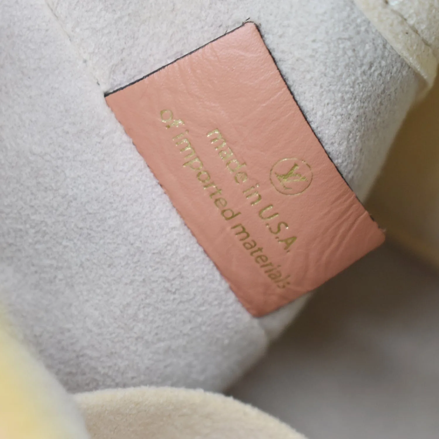 LOUIS VUITTON Tuileries Monogram Canvas Shoulder Bag Sesame Peach Creme