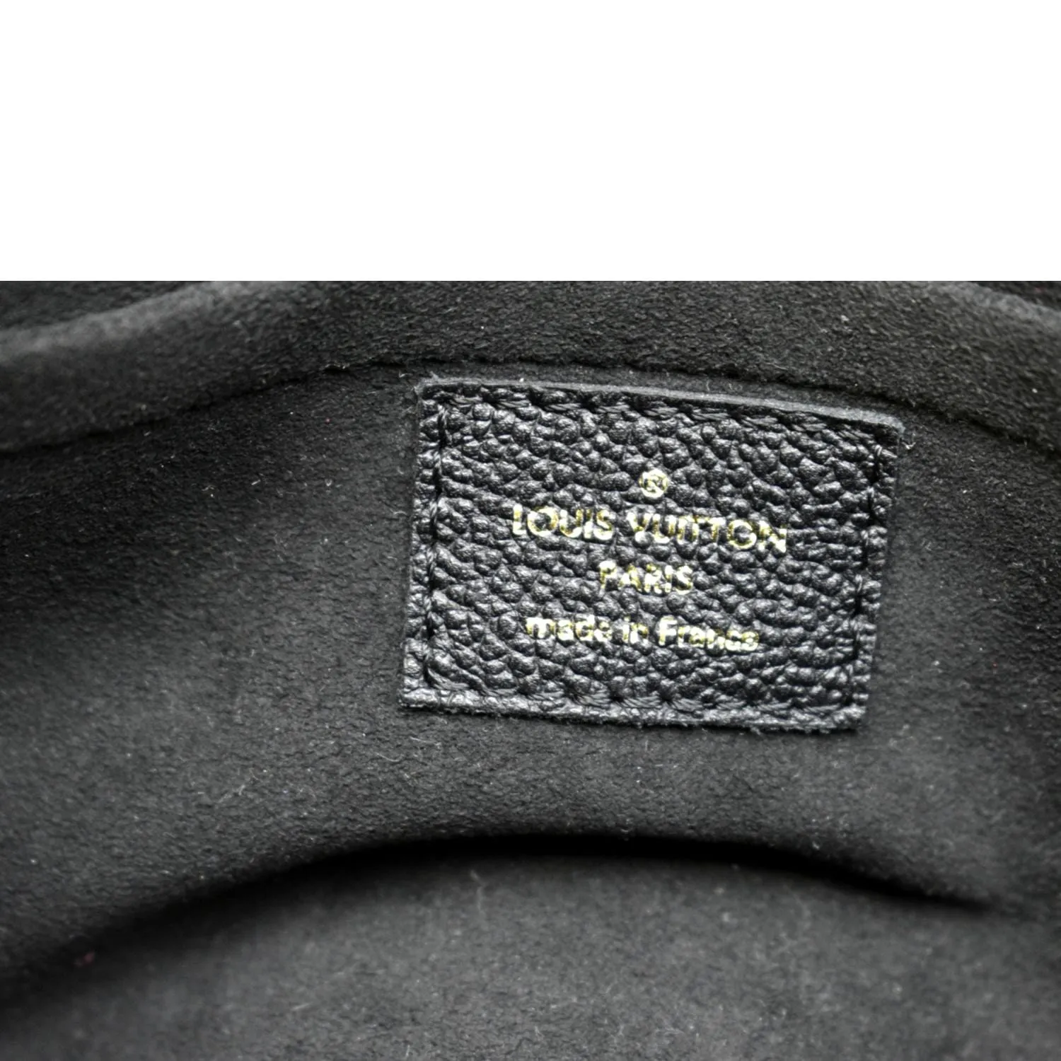 LOUIS VUITTON Vavin BB Monogram Empreinte Leather Shoulder Bag Black